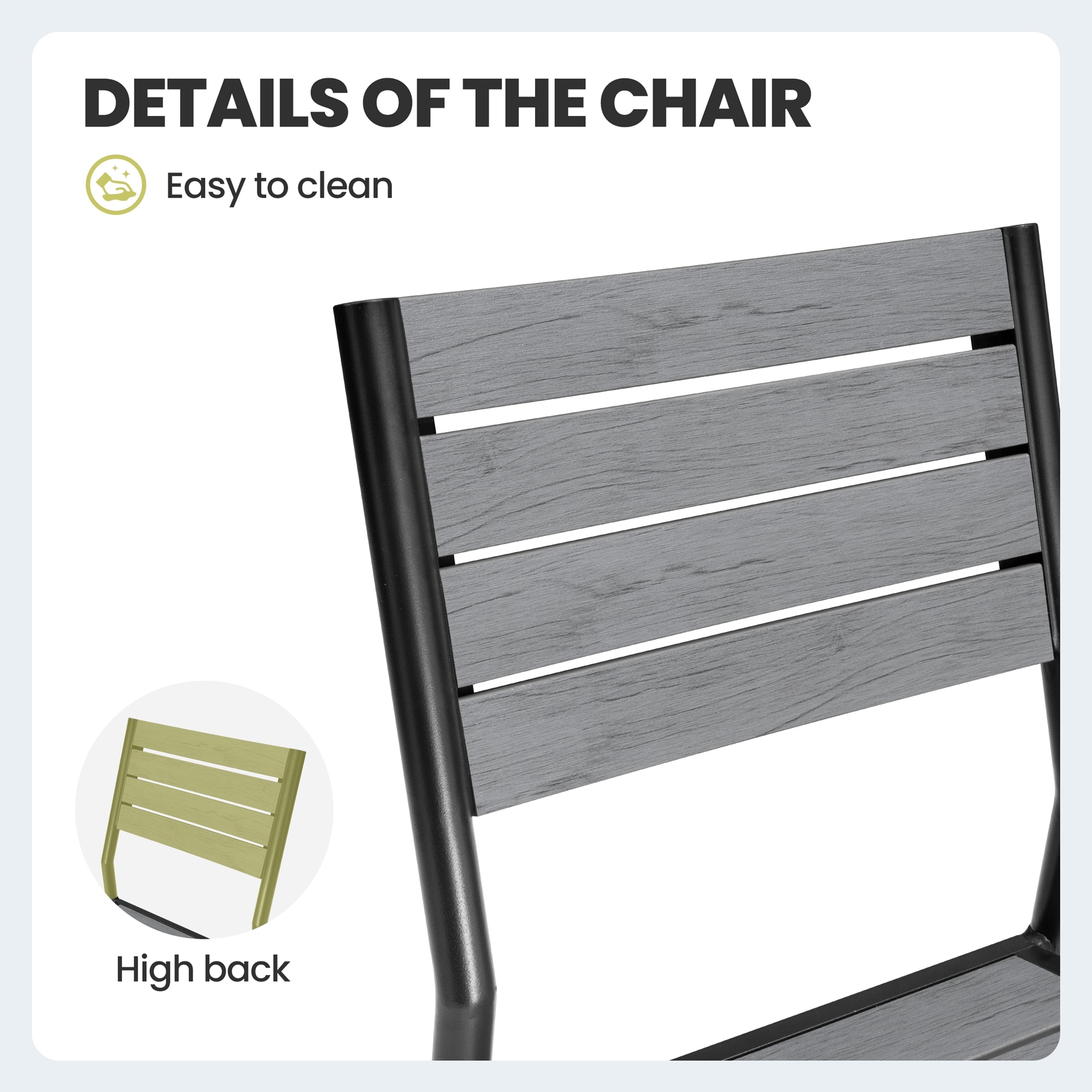Crestlive Products CL-DC037GRY-2 Patio-Chairs - View #5