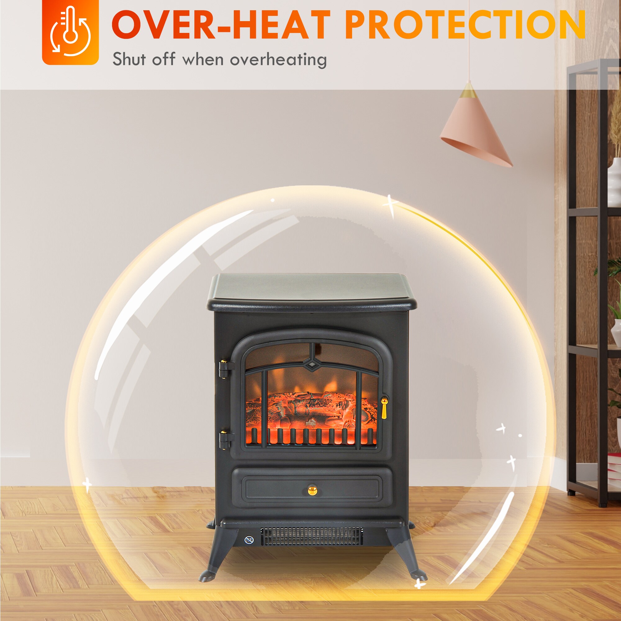 Kahomvis HEAT-QPAOS-10 Electric-Fireplaces - View #7