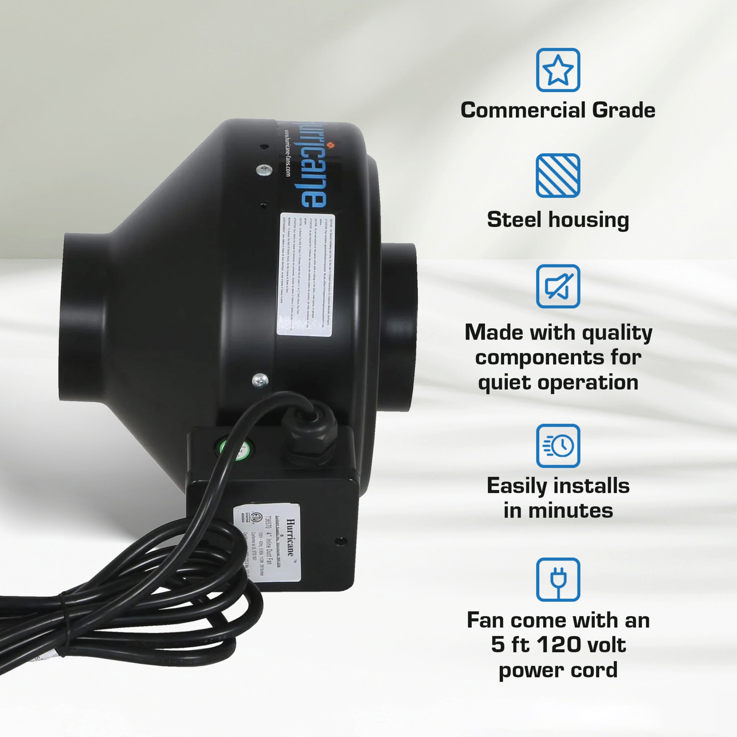 Hurricane 326944 Wall-Mounted-Fans - View #3
