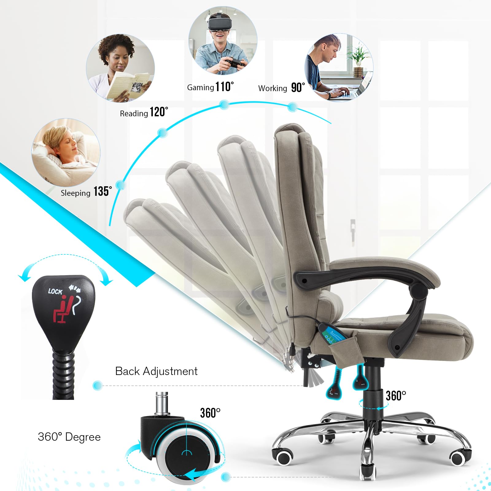 AECOJOY 13058GGR-LS01 Office-Chairs - View #6