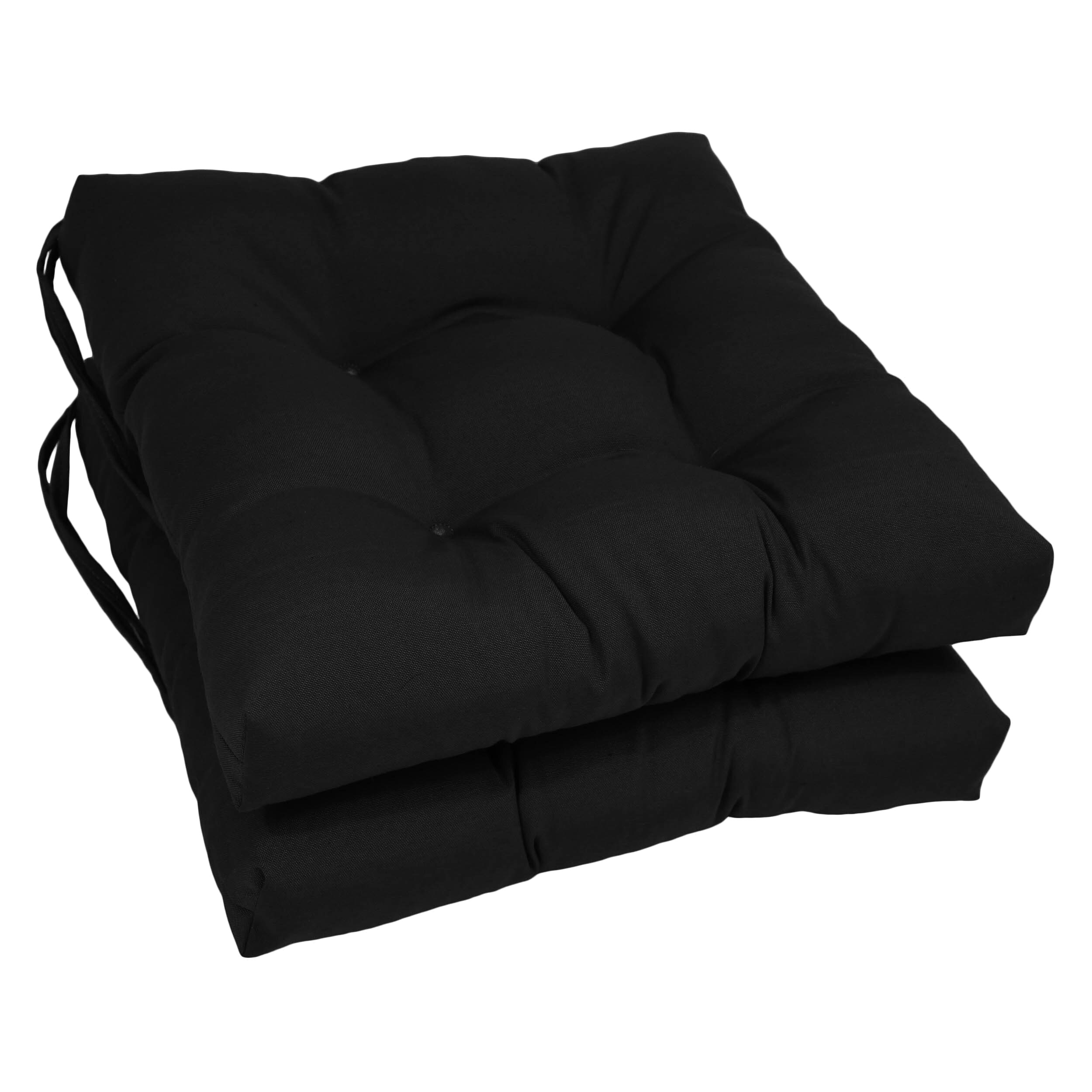 Blazing Needles Twill Bench Cushion, 60 x 19, Black