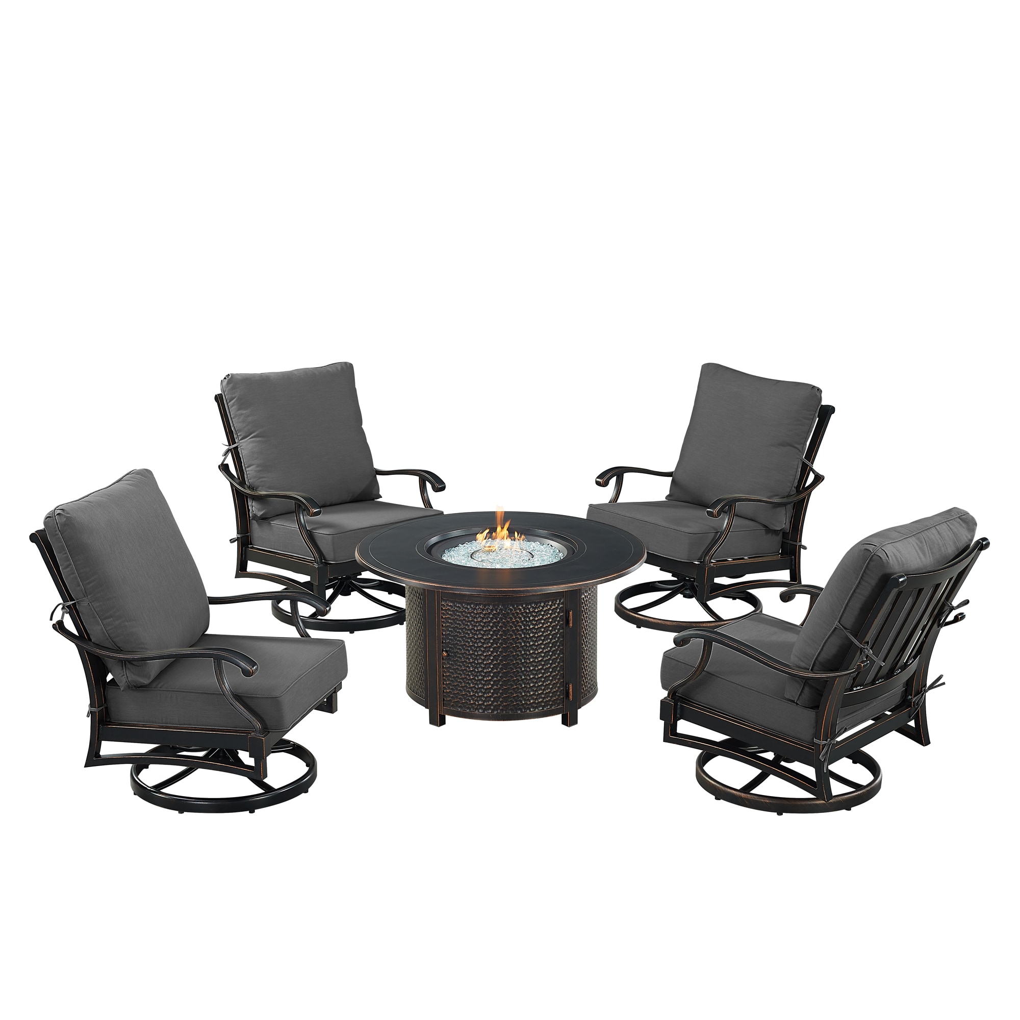 Oakland Living SHAO4CHMATERABKCUIBA Patio-Conversation-Sets - View #2