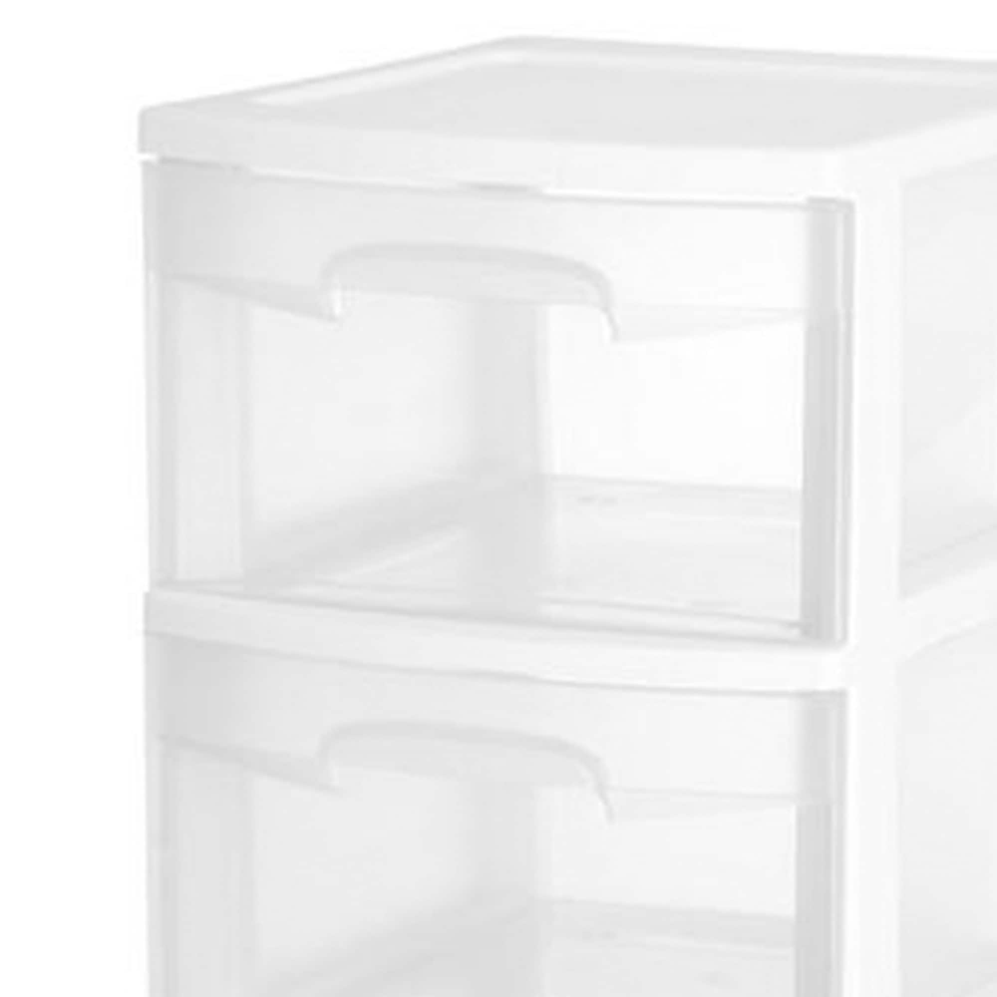 Plastic Storage Drawers Clear Rack Container Sterilite Bin Cabinet Organizer