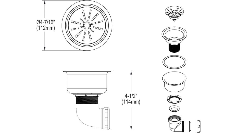 Elkay Undefined In The Sink Drains Stoppers Department At Lowes Com   09099552 