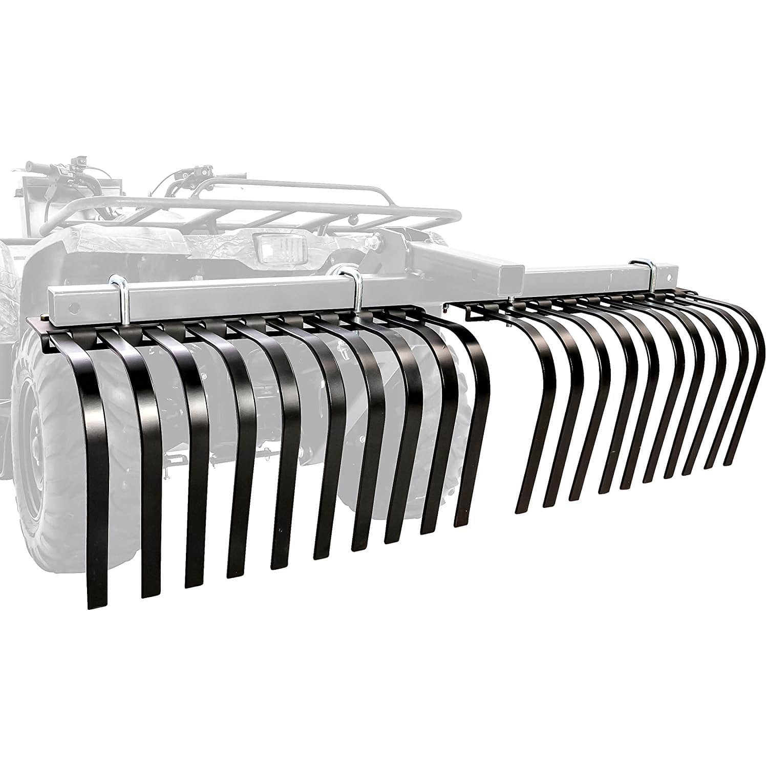 CAMCO 180525 Black Boar ATV/UTV Implement Custom Outside Vehicle Landscape Rake Tool