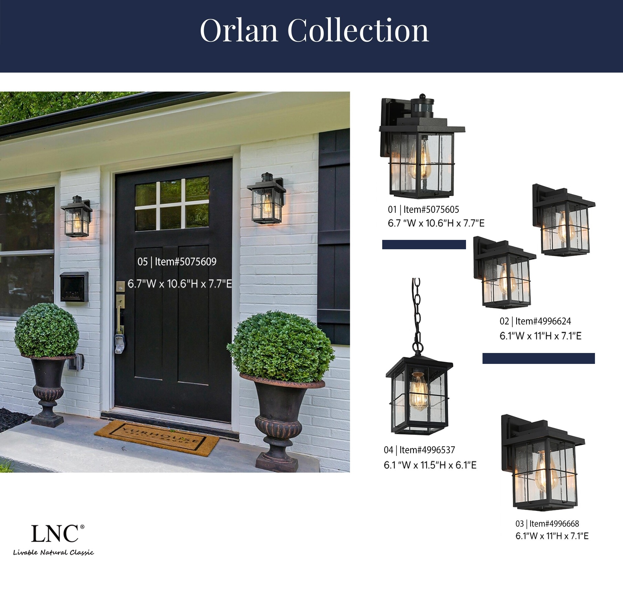 LNC N3ERMFLWS4745I8 Outdoor-Wall-Lighting - View #14