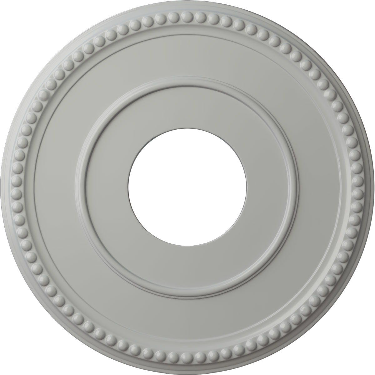 Ekena Millwork CM12BRFRF Bradford 12.5-in W x 12.5-in L Painted Frost Polyurethane Whole Ceiling Medallion