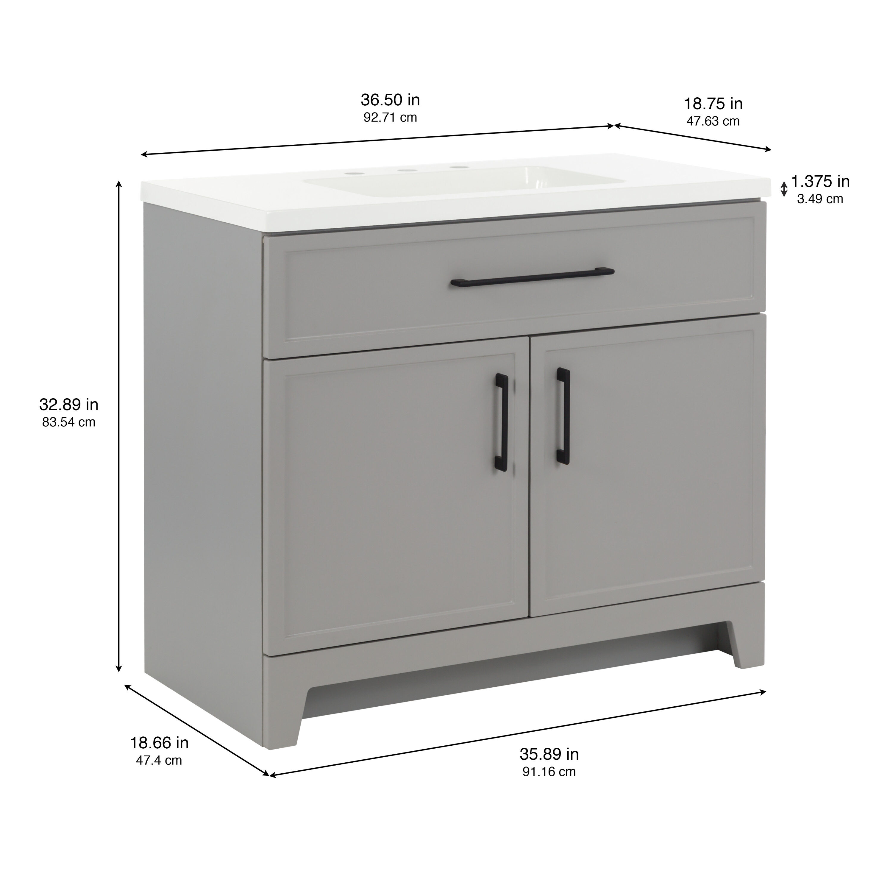 Style Selections LW24W36P2-CY Bath-Vanity-Combo - View #4