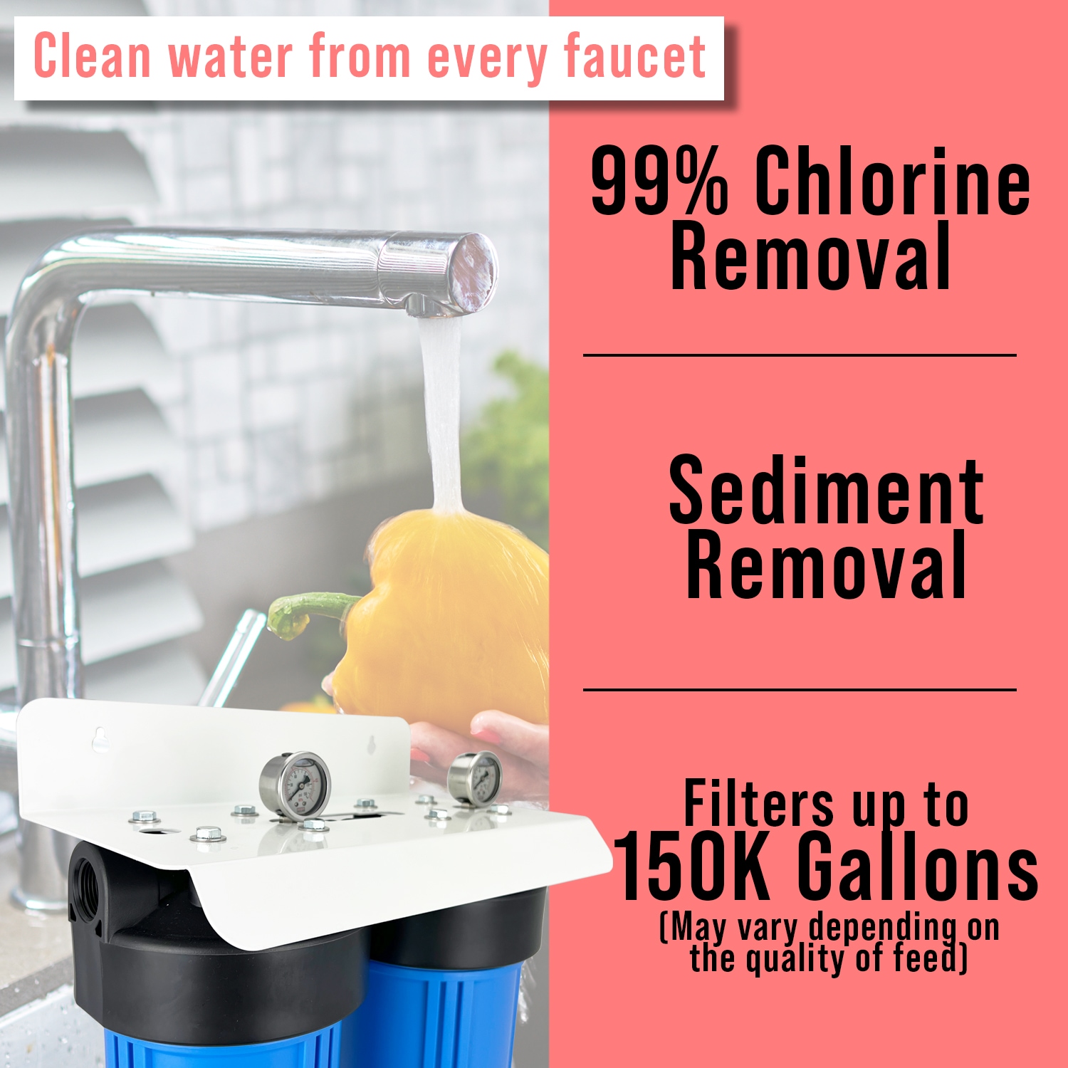 Matterhorn 99% Chlorine Removal, 100K Gal. Capacity Dual-stage 15 