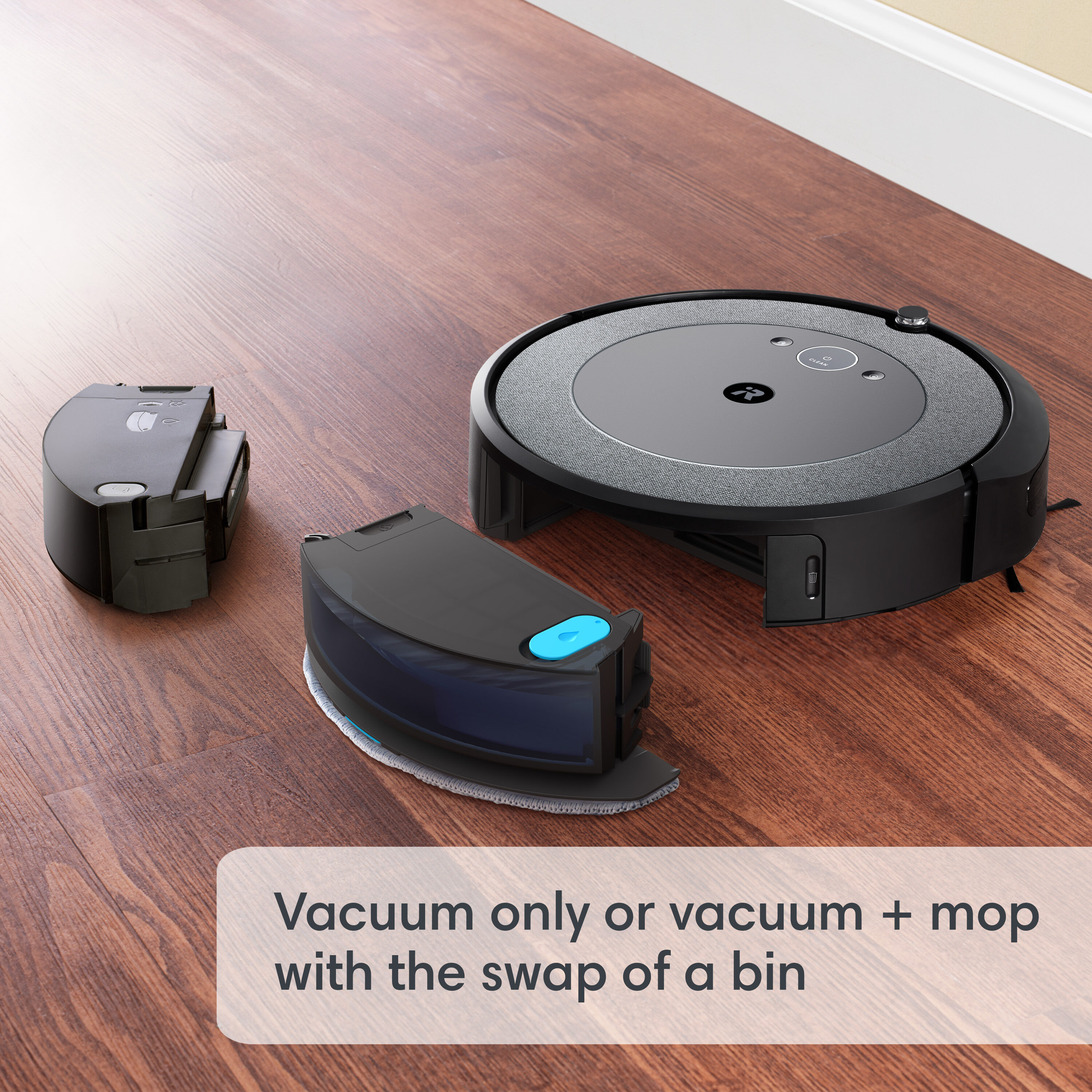 Robot Mops for Floor Cleaning,Robot Vacuum Cleaner,Cordless Robot Floor  Cleaner ,Robot Mop Cleaning Solution, Robotic Vacuum and Mop Combo  Compatible for Multiple Rooms, Blue 
