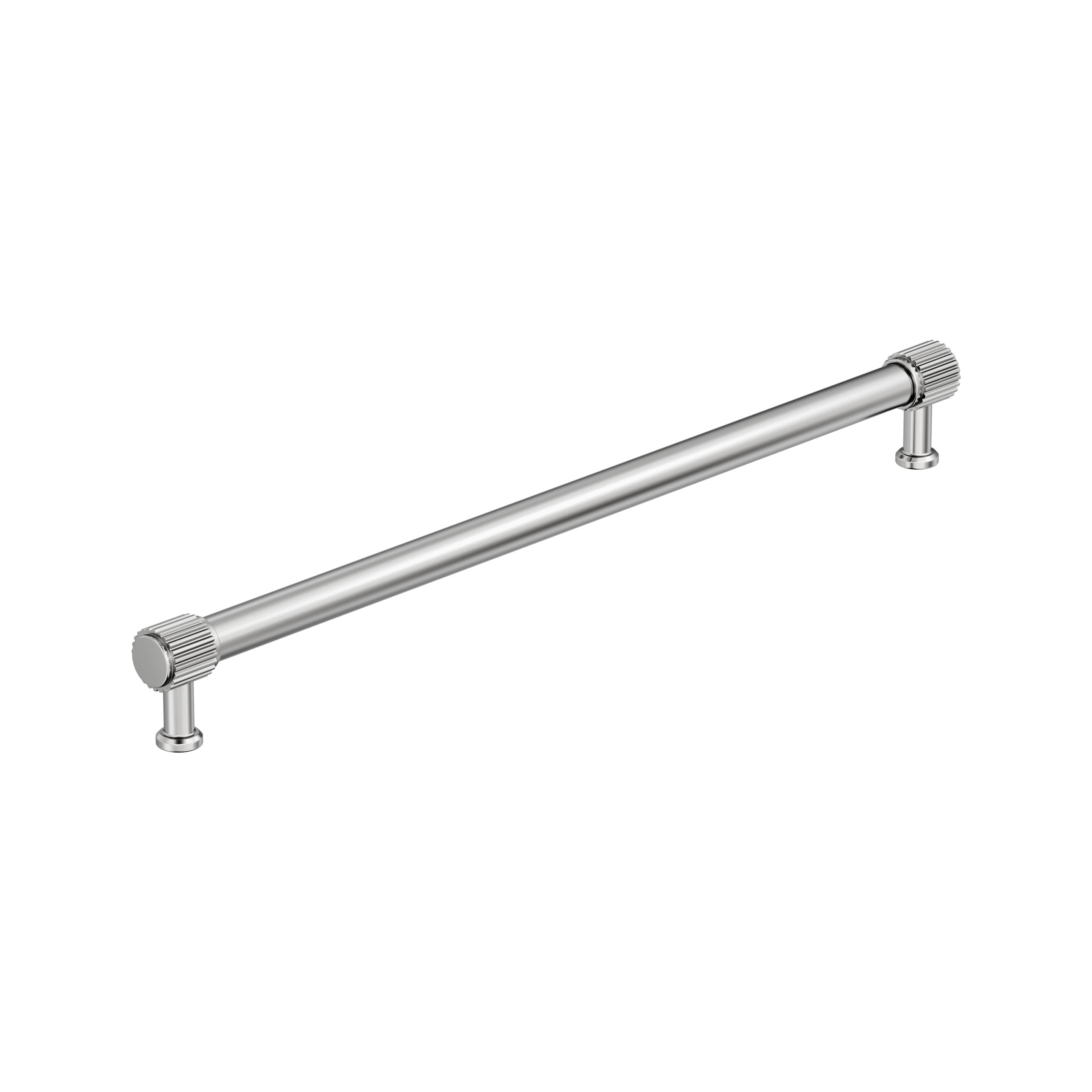 Amerock BP37811PN Farewind 18-in , 457mm Center to Center Polished Nickel Cylindrical Bar For Use on Appliances Drawer Pulls