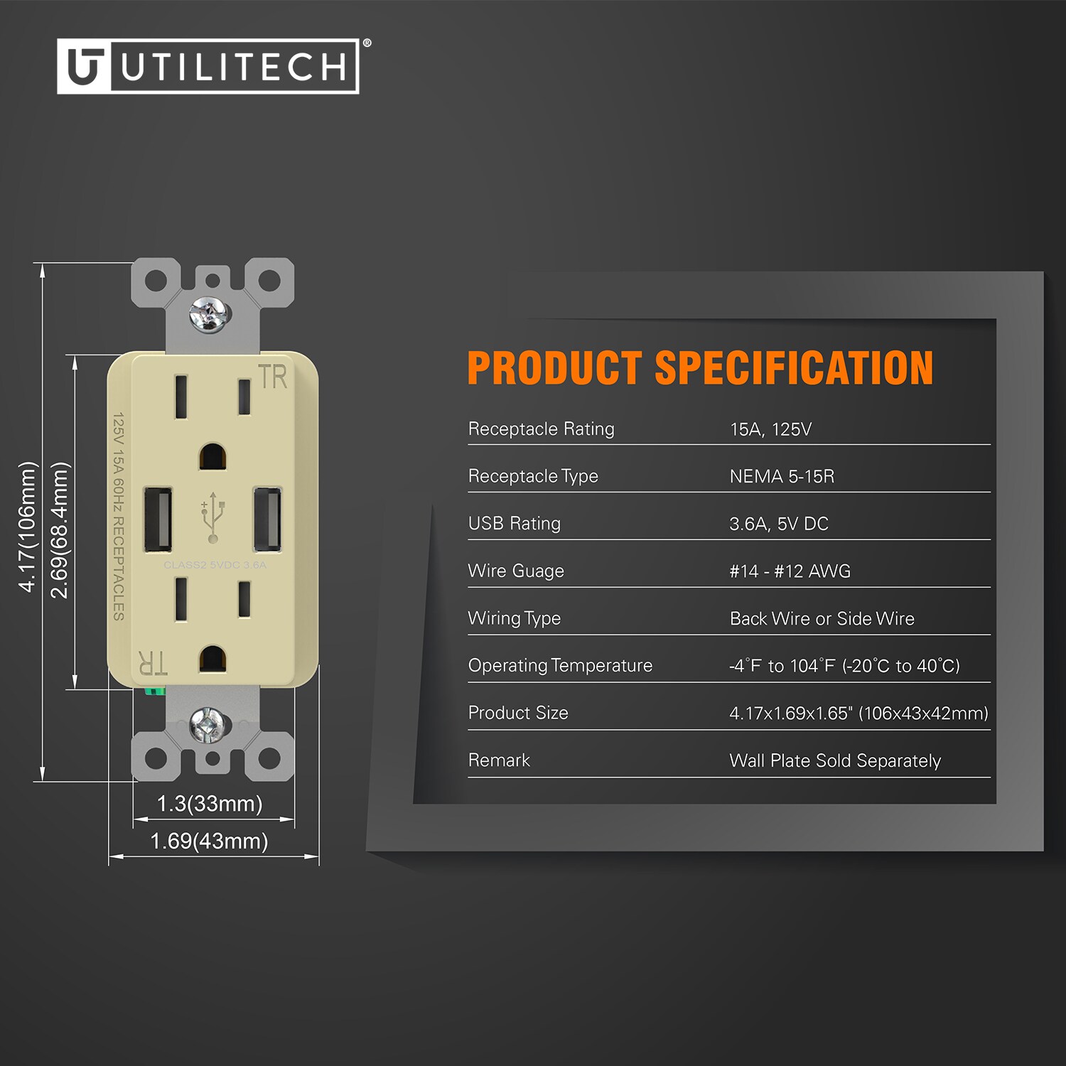 Utilitech R1615D36-LA6 receptacles - View #6