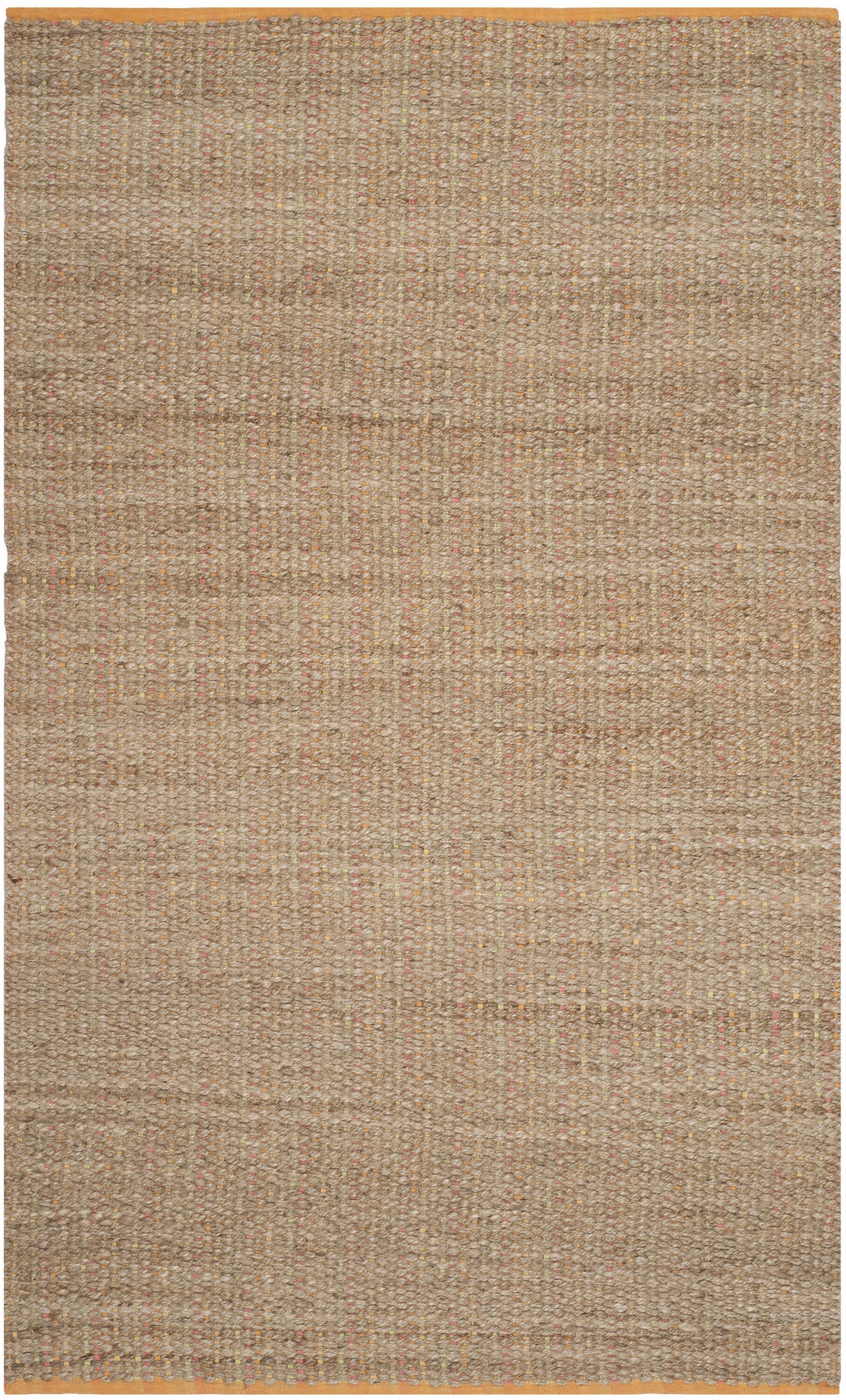 Safavieh CAP811D-6 Cape Cod Cardiff 6 x 9 (ft) Jute Natural Rectangular Indoor Solid Coastal Area rug