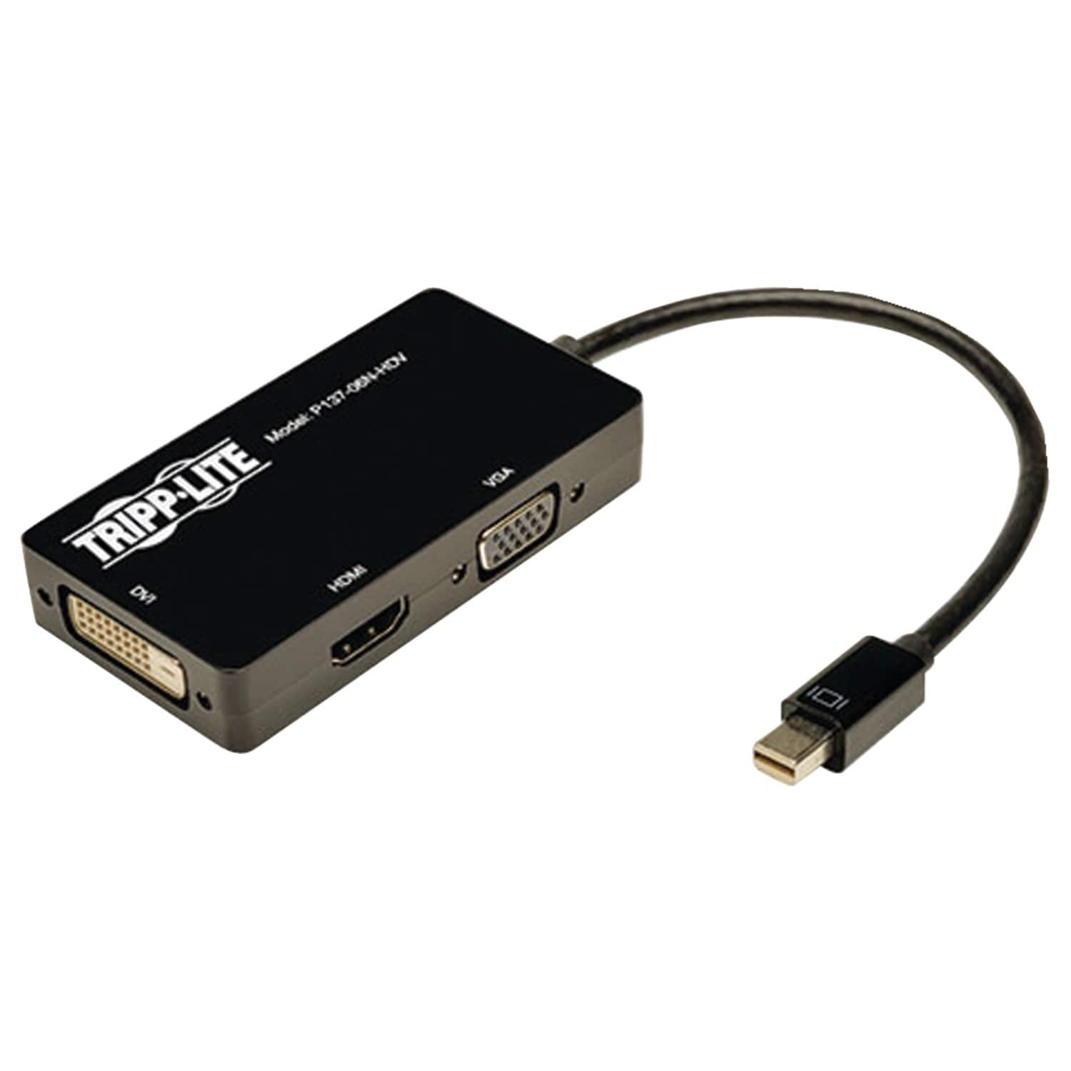 Tripp Lite TRPP13706NHDV Gold Screw-on Mini DisplayPort to HDMI cable