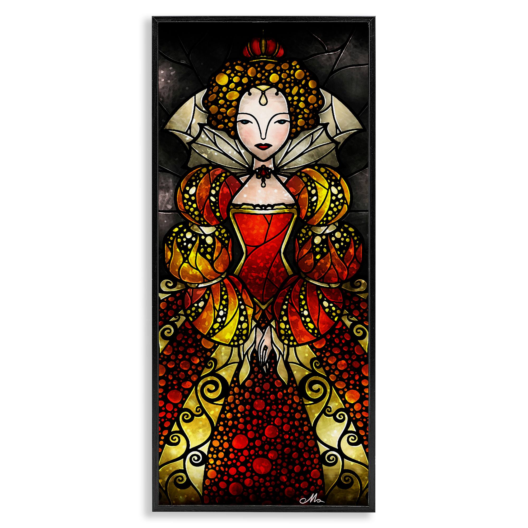 Stupell Industries BS-989-FR-13X30 Royal Elizabeth I Portrait Black Framed Giclee Art By Mandie Manzano 13 x 30