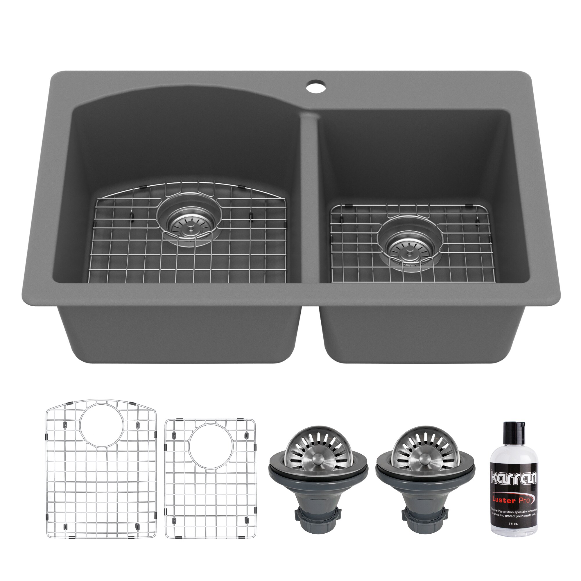 Karran QT-610-GR-PK1 Kitchen-Sinks - View #3