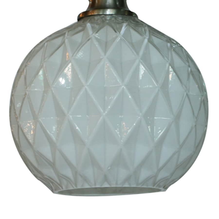 NEW WHITE  GLASS   BALL  ELECTRIC  LIGHTING  LAMP  SHADE  FINIAL 