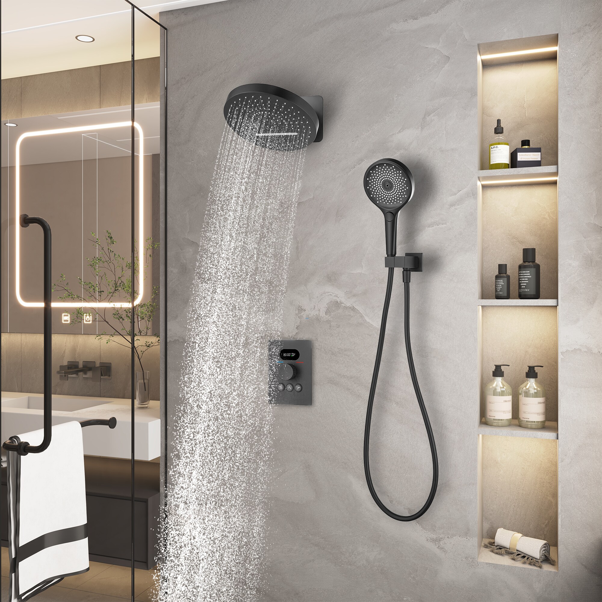 LUCKY ONE MD-RB1235 Showerhead-Bar-Panels - View #3