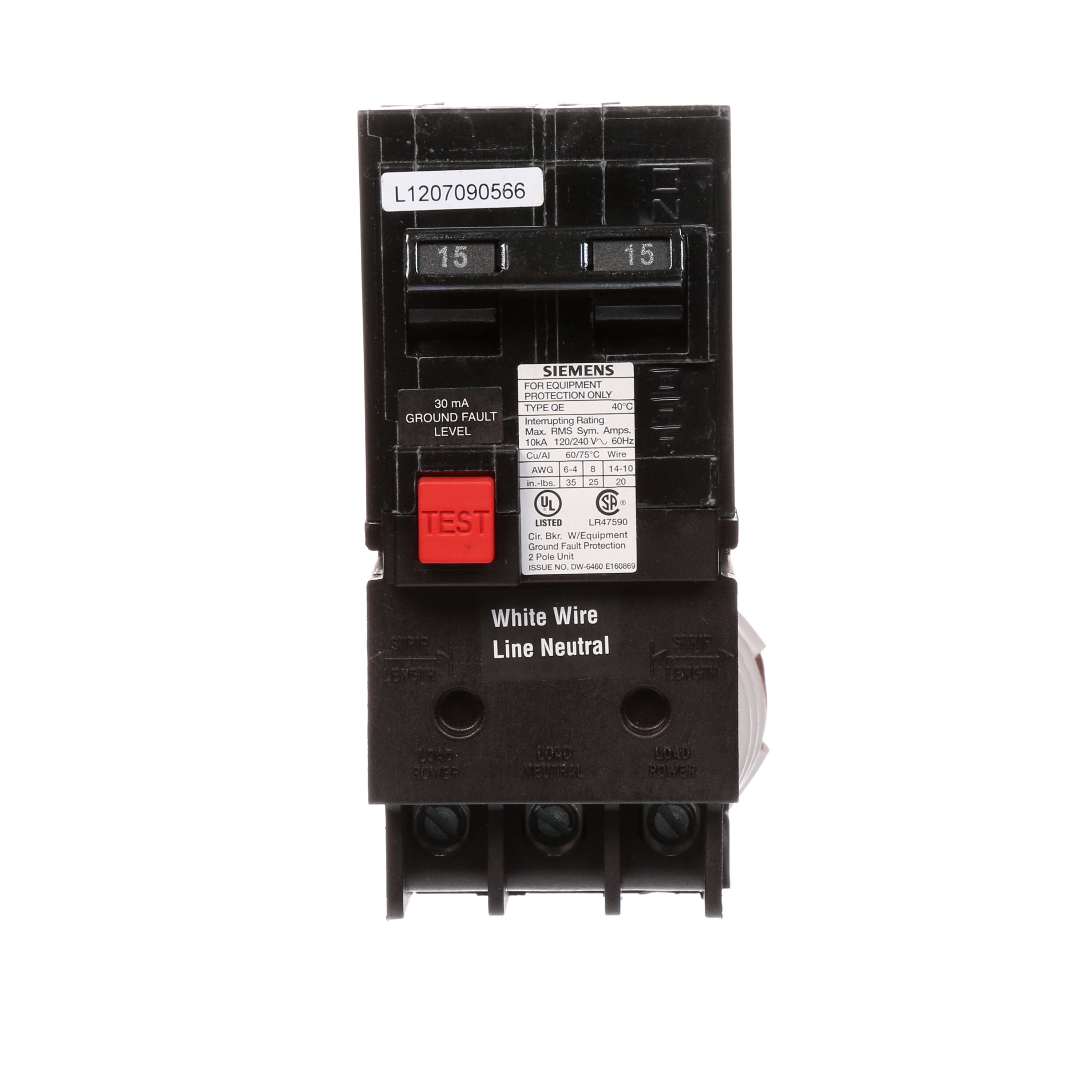 Siemens QE215 Circuit-Breakers - View #2