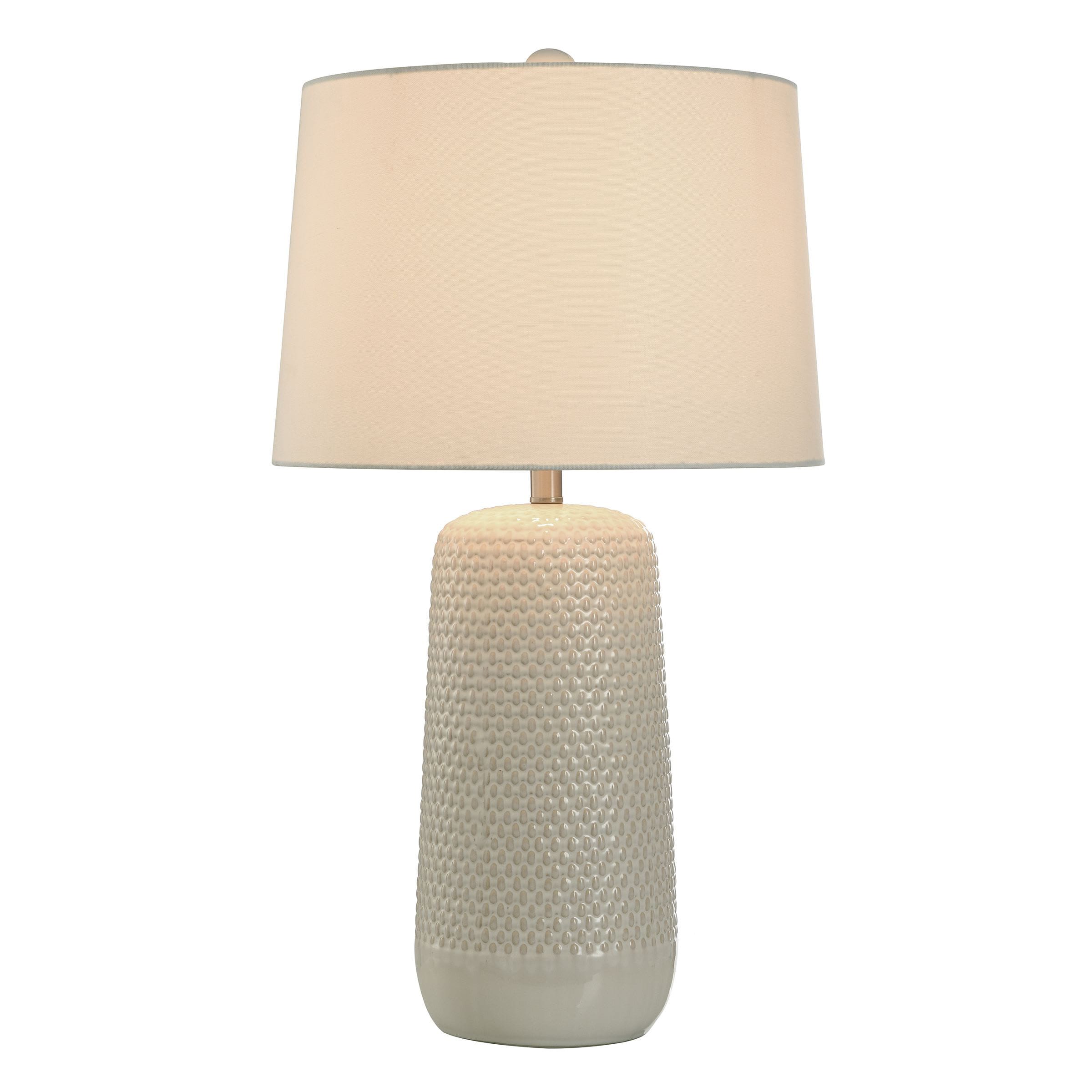 StyleCraft Home Collection Galey 30-in Beige 3-way Table Lamp with ...