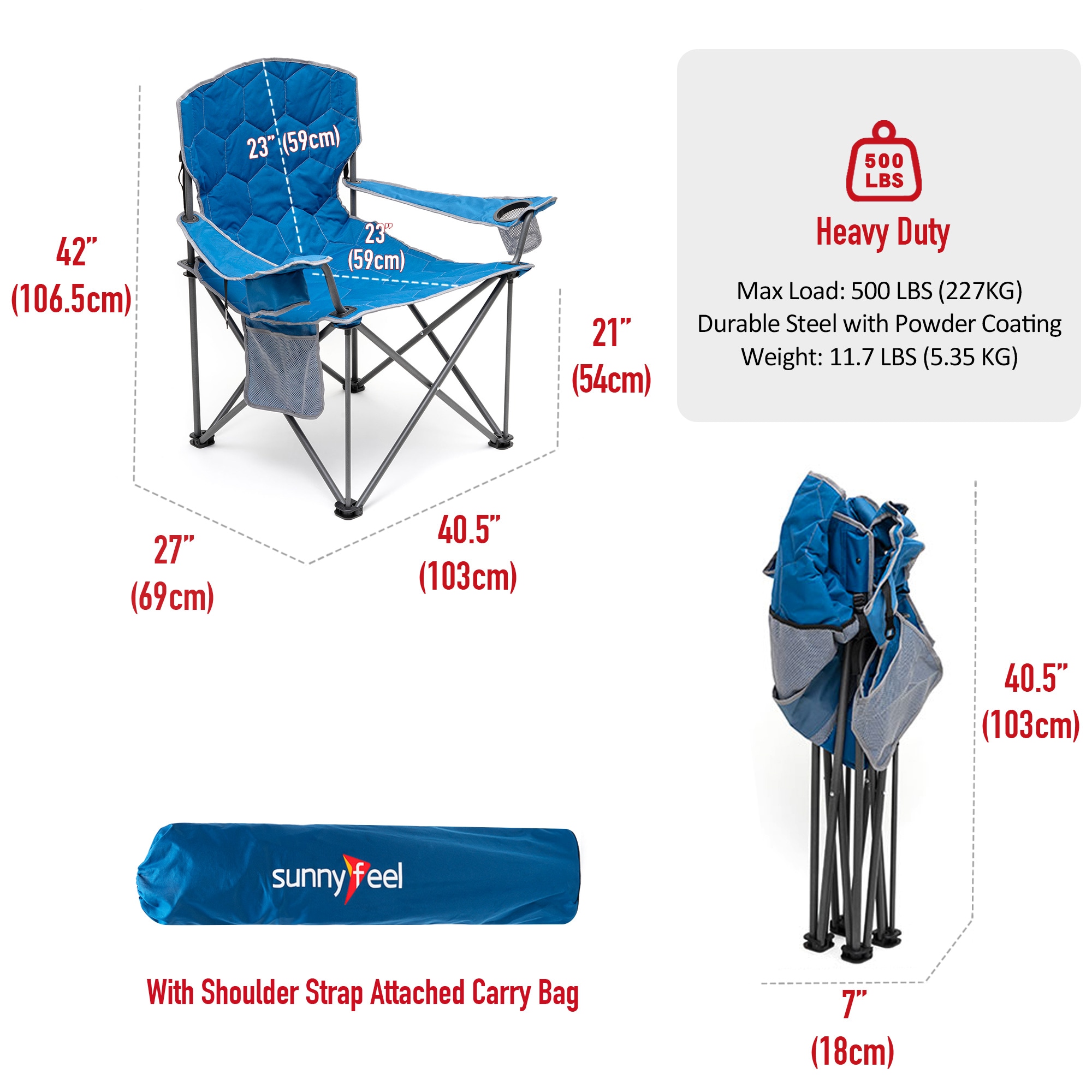 Mondawe MO-CCAC2002EBU1 Beach-Camping-Chairs - View #6