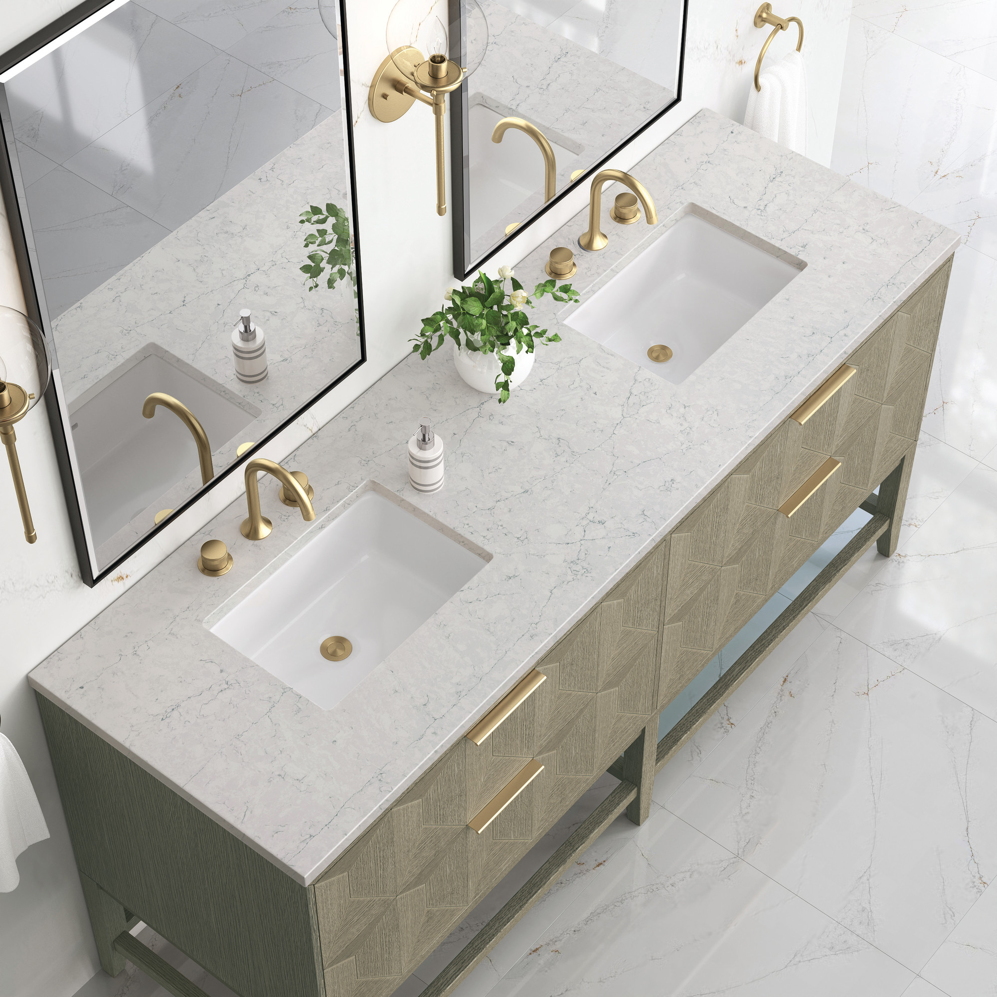 James Martin Vanities D100-V72-PBO-3EJP Bath-Vanity-Combo - View #5