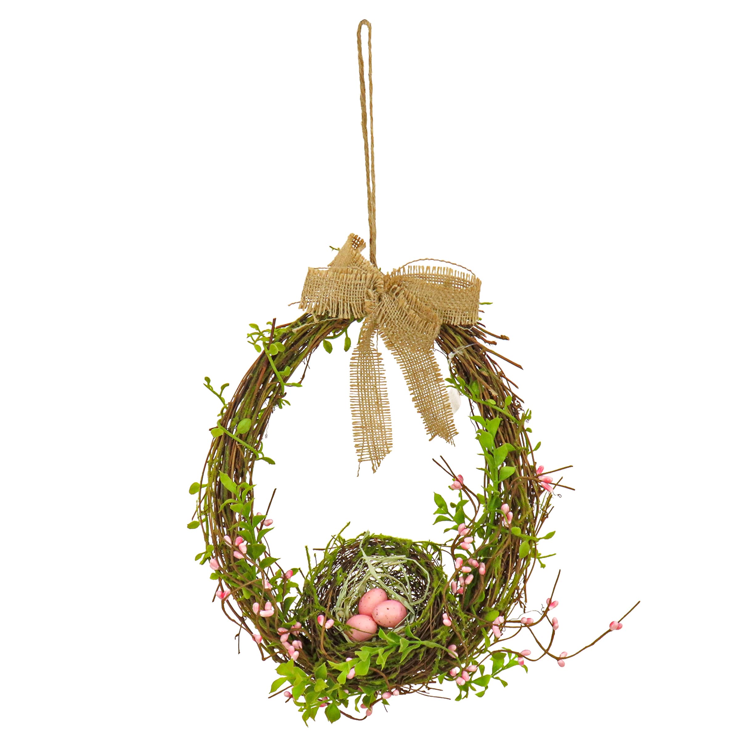 National Tree Company DS69-E21G7009-1 Green Wicker Country Decorative Object
