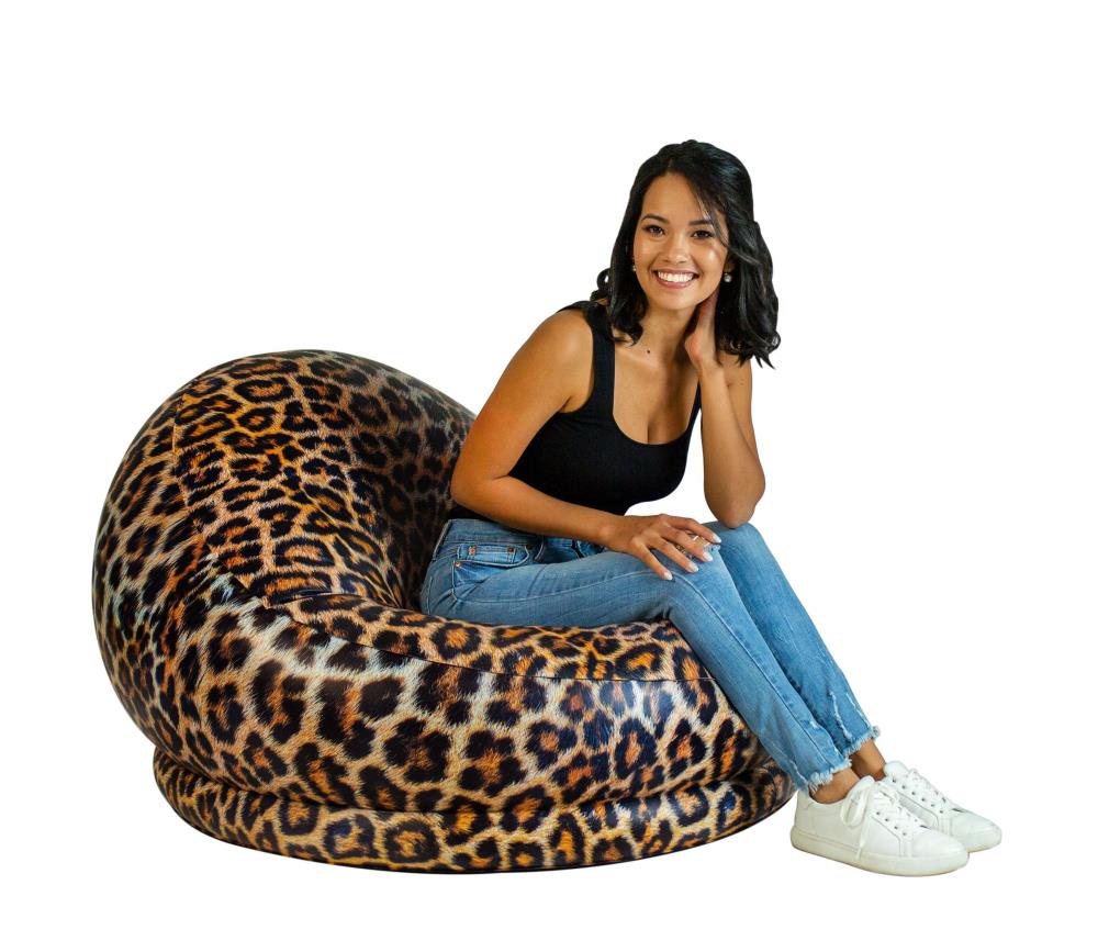 PoolCandy AirCandy City Chair- Leopard Safari Print At Lowes.com