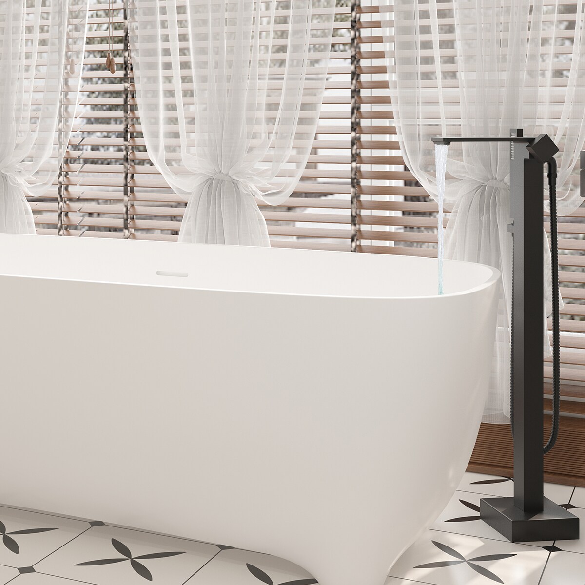 Mondawe MOSL050-12MB Roman-Tub-Faucets - View #2