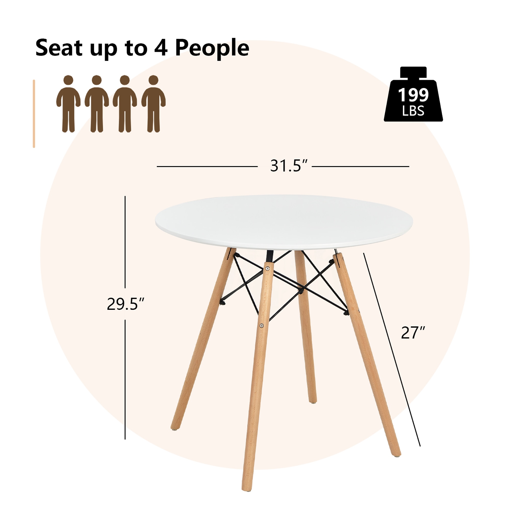 Costway SXL00210 Dining-Tables - View #2