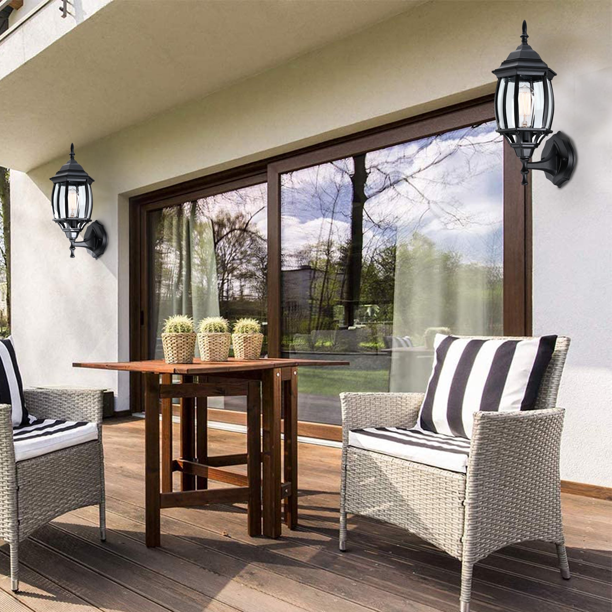 Hukoro 2FL14492-WL-BK Outdoor-Wall-Lighting - View #8