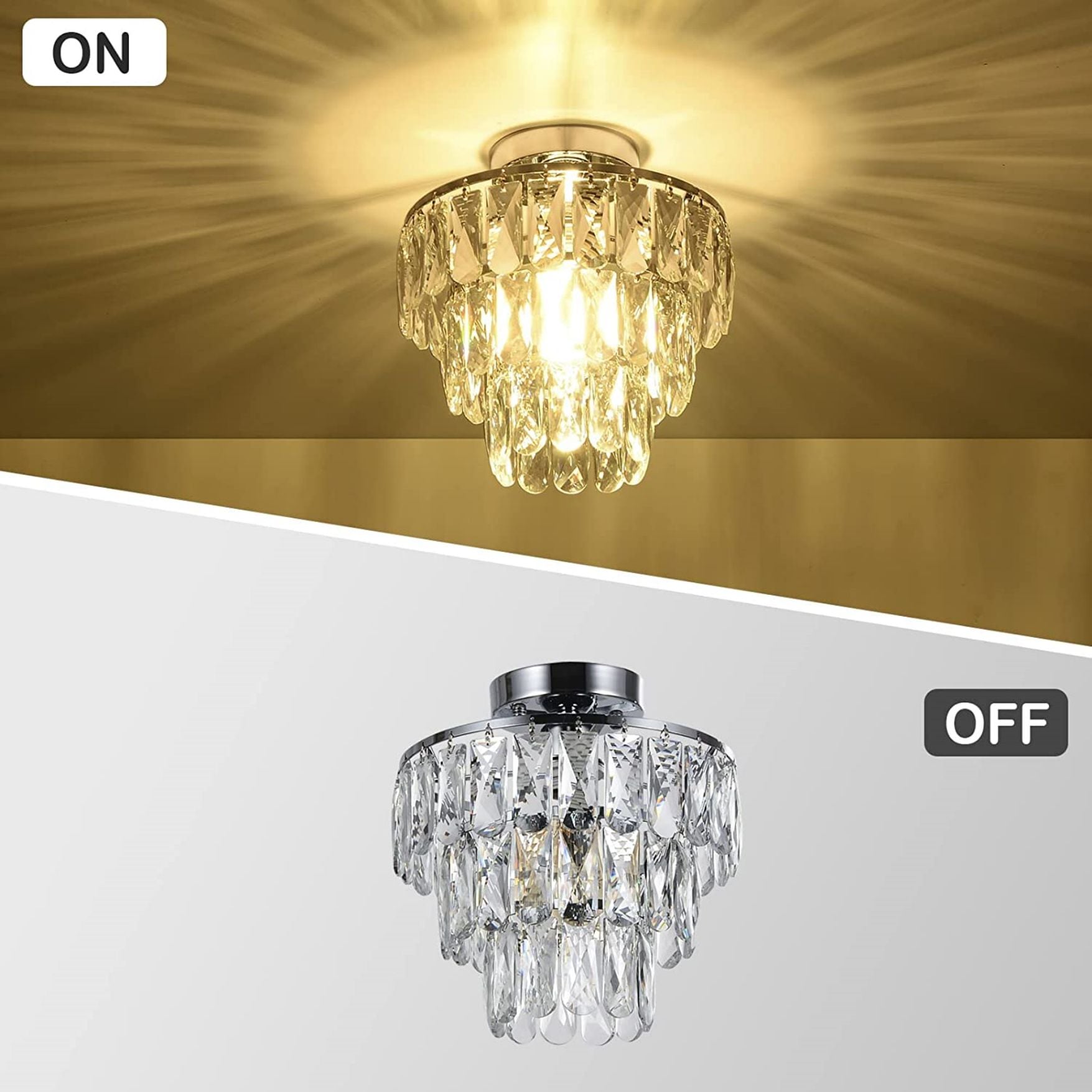 Small deals crystal chandelier