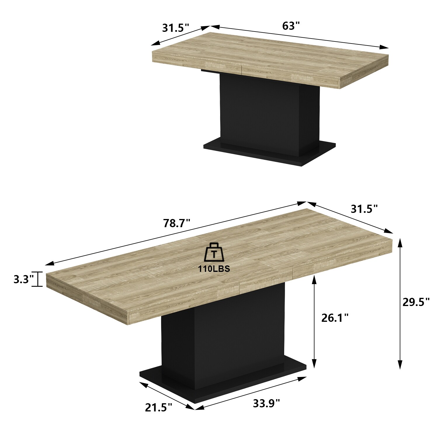 FUFU&GAGA KF020342-01 Dining-Tables - View #10