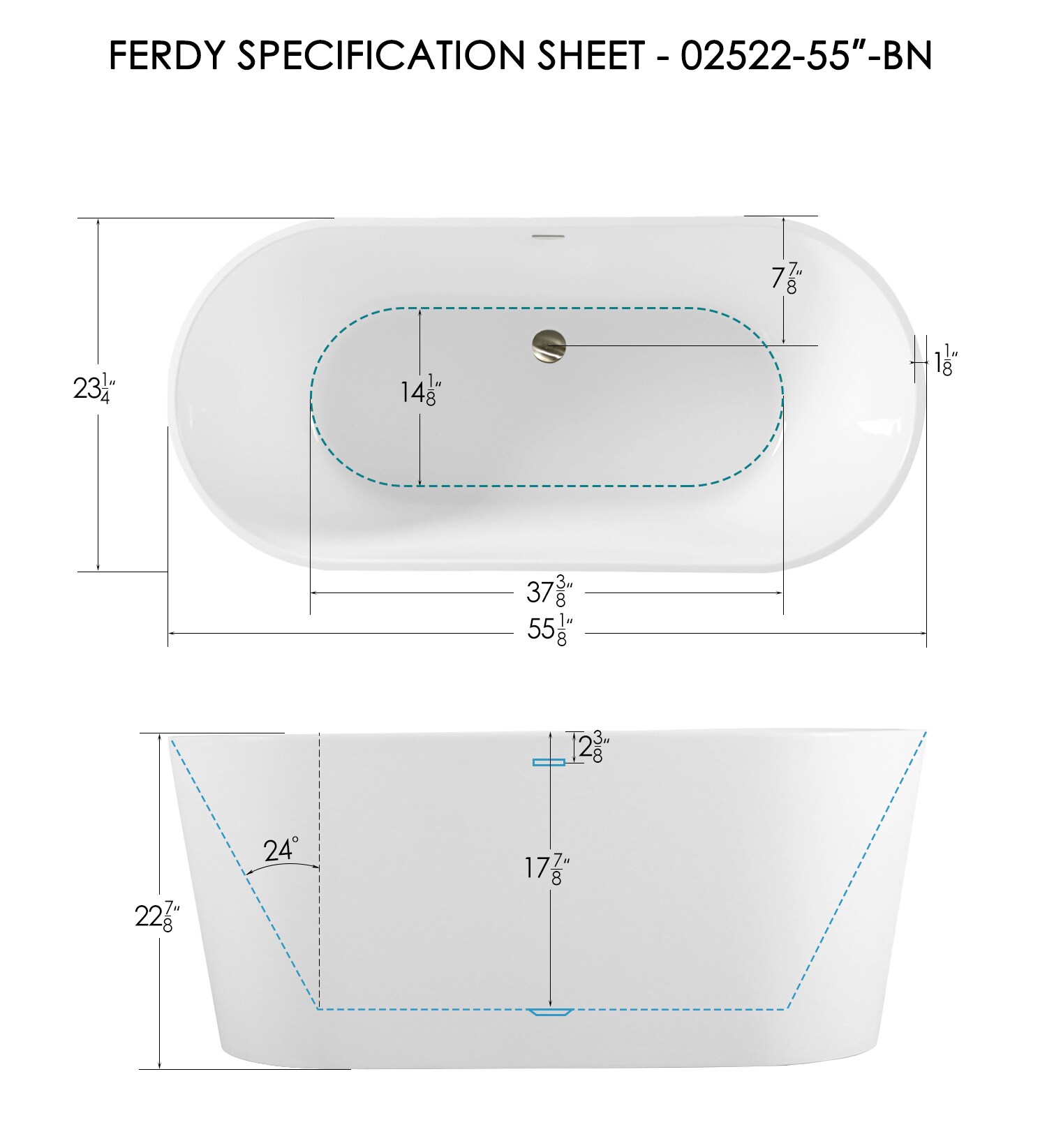 FerdY FERDY-02522-1400-BN bathtubs - View #12
