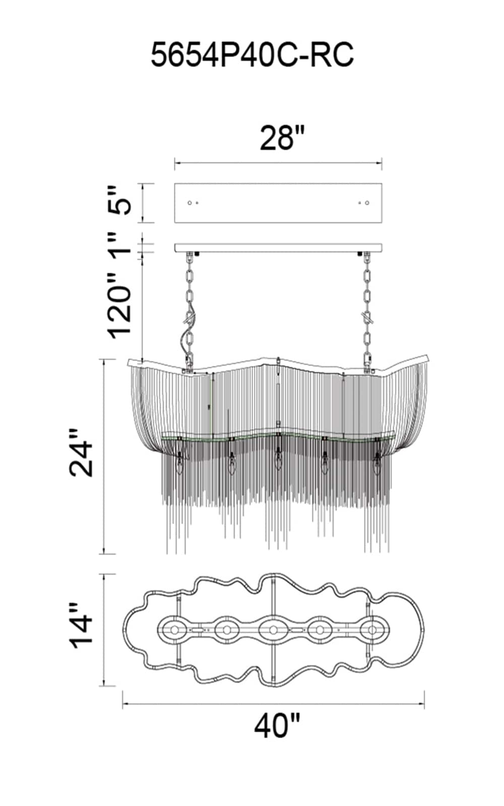 CWI Lighting 5654P40C-RC b090015 - View #2