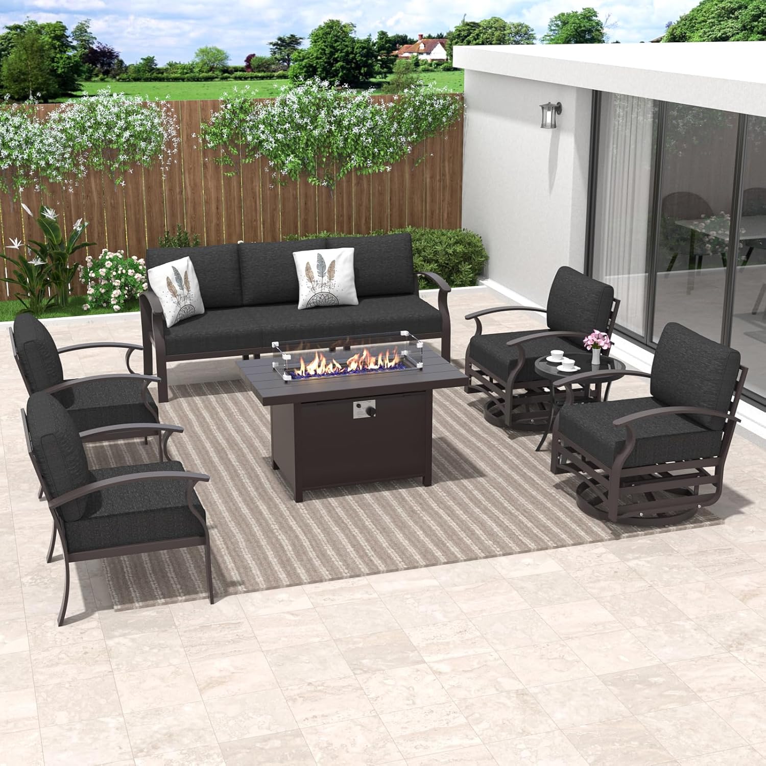 ALAULM LS-A-5S+3SRC-BLACK Patio-Conversation-Sets - View #2