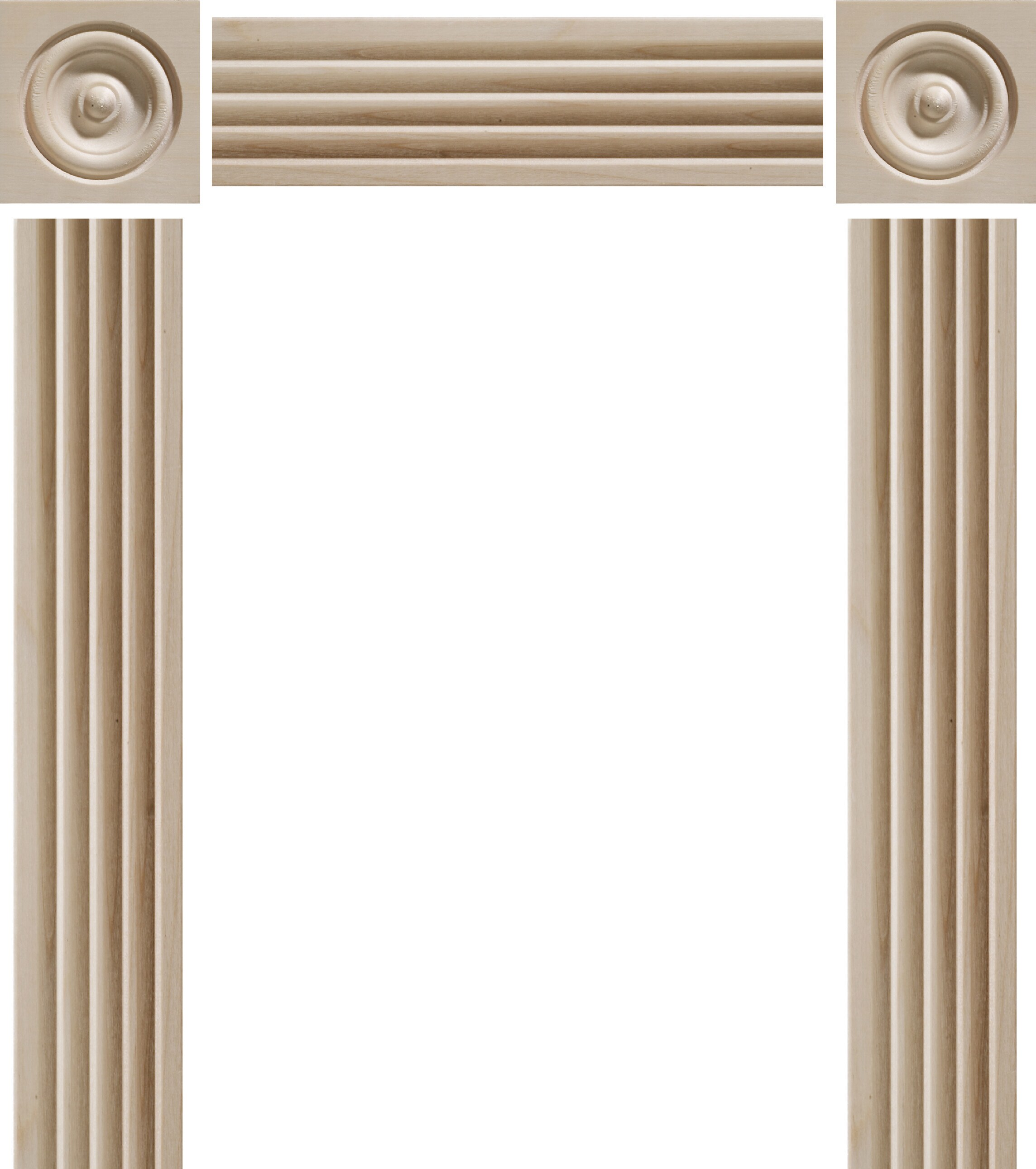 Ornamental Mouldings 1123DSET-M24WHW Door-Casing-Kits - View #2