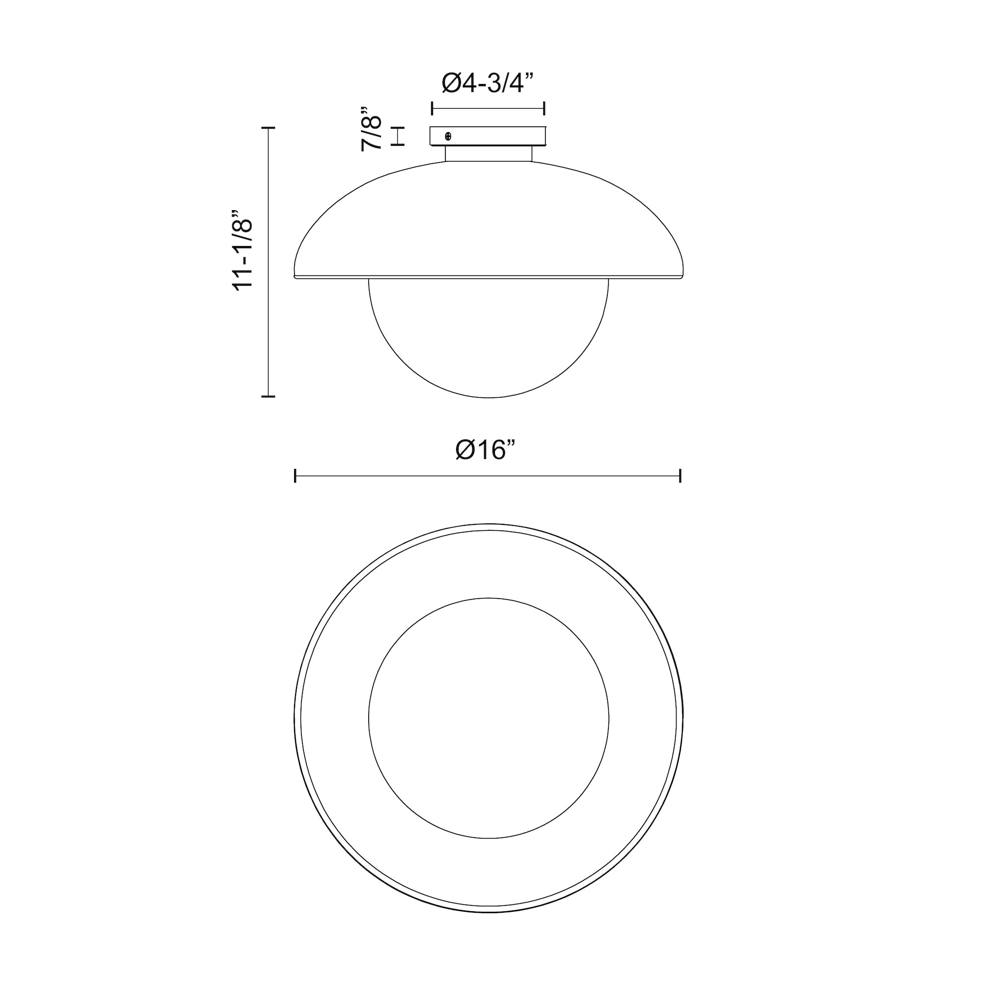 Kuzco Lighting FM522016AGOP flushmounts - View #2