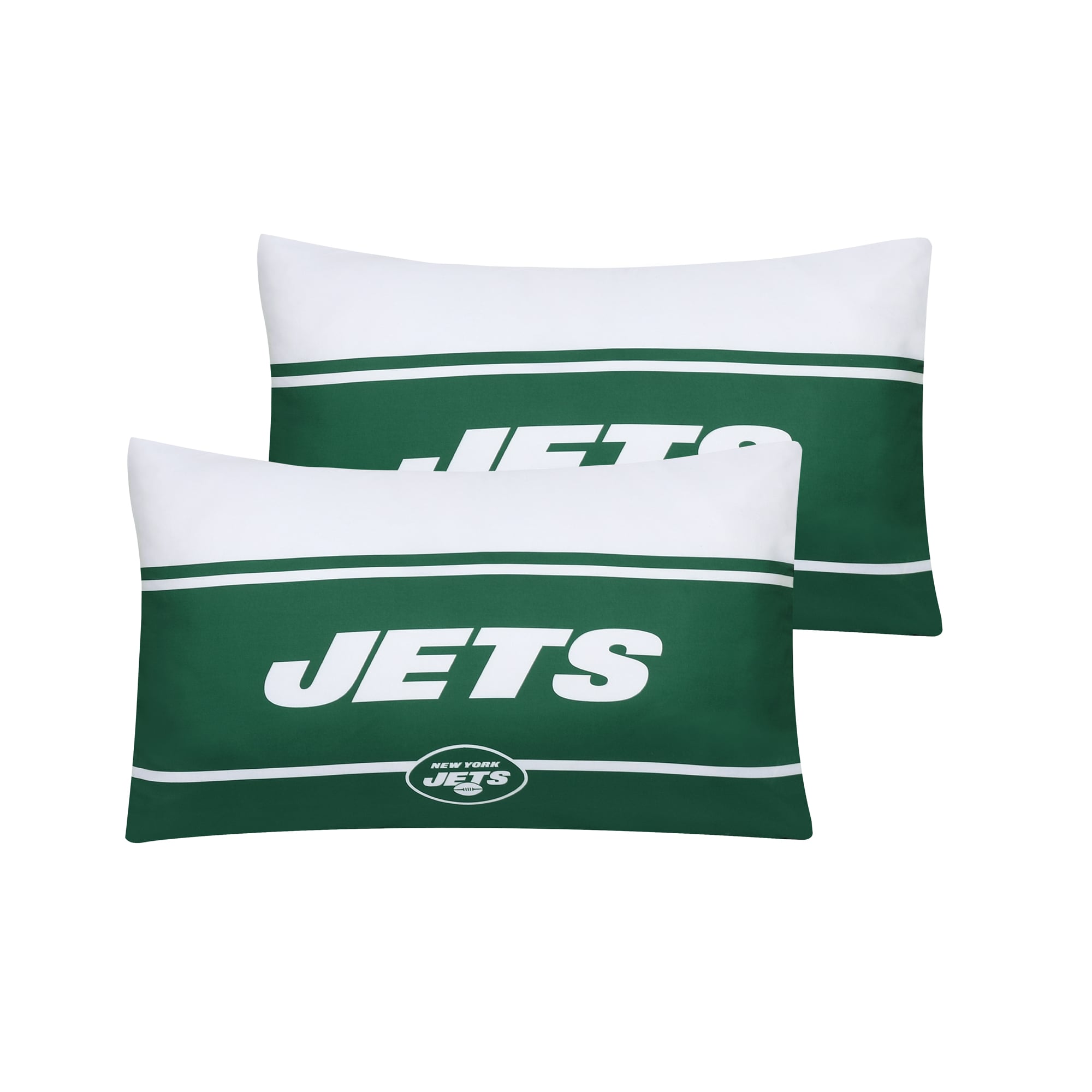 New York Jets 3PCS Comforter/Duvet Cover Cotton Blend Bedding Set  Pillowcases