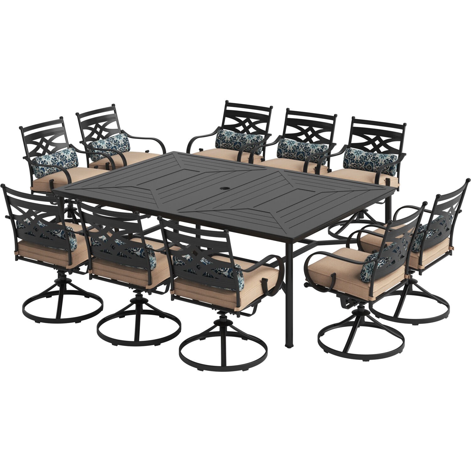 Hanover MCLRDN11PCSW10-TAN Patio-Dining-Sets - View #19