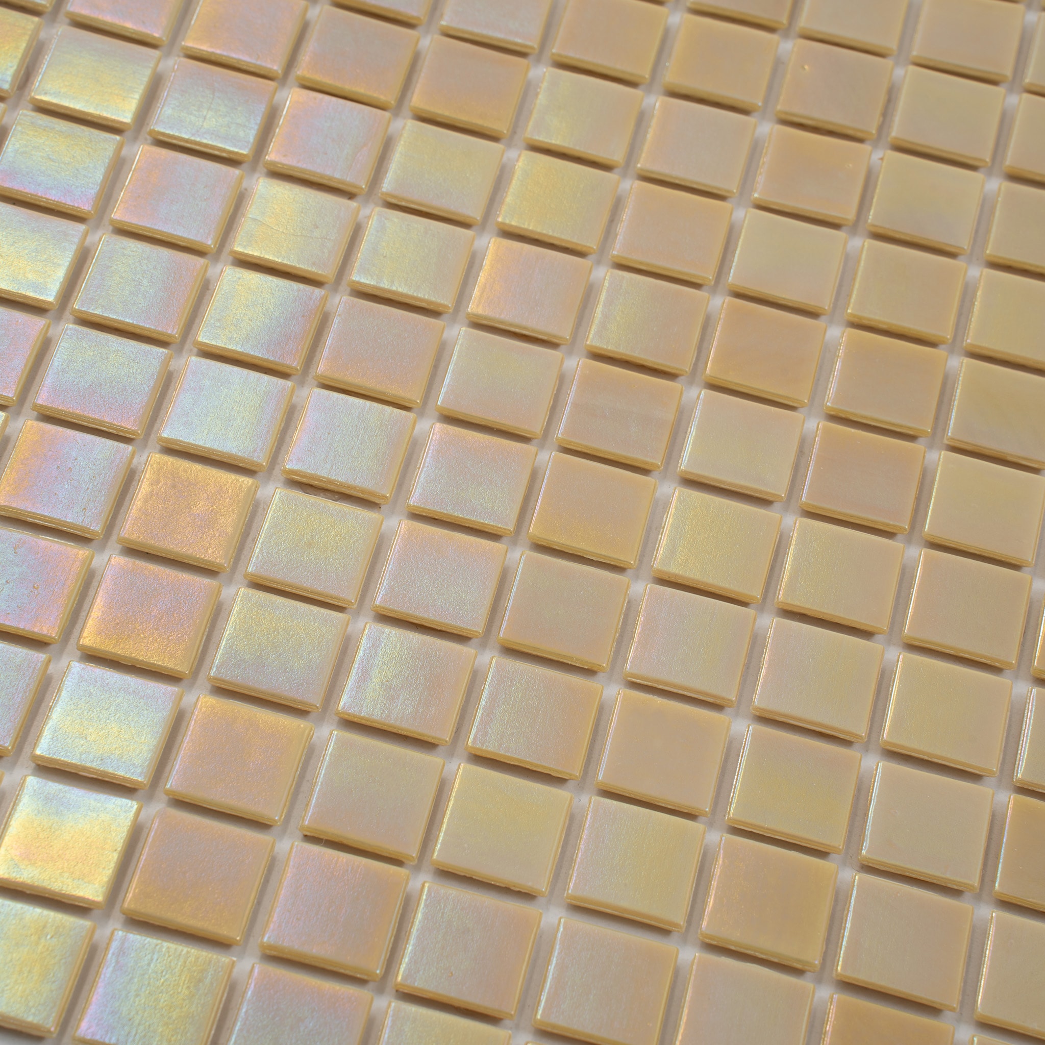 Apollo Tile Nacreous Cyan Blue 12-in x 12-in Glossy Glass Uniform Squares Floor and Wall Tile (20-sq. ft/ Carton)