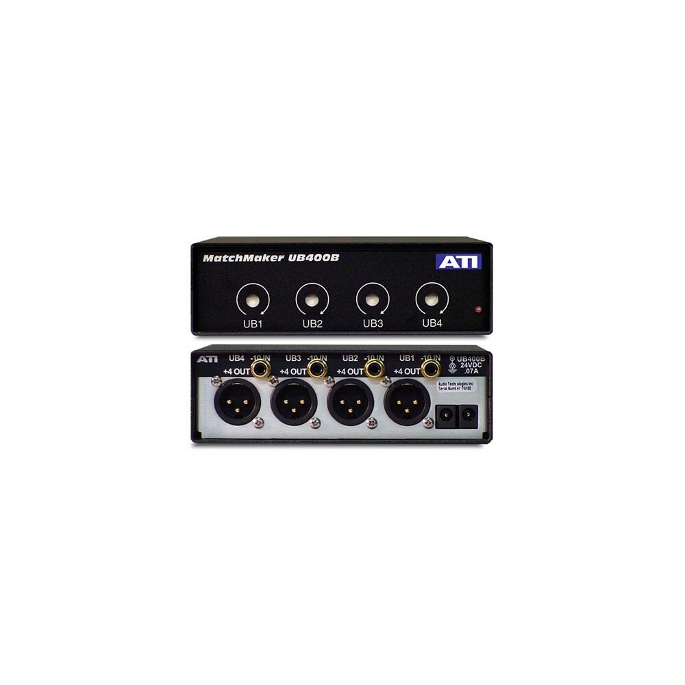  TCNCD338018 DaySequerra ATI-UB400B 4-Channel Unbalanced RCA to Balanced XLR Converter