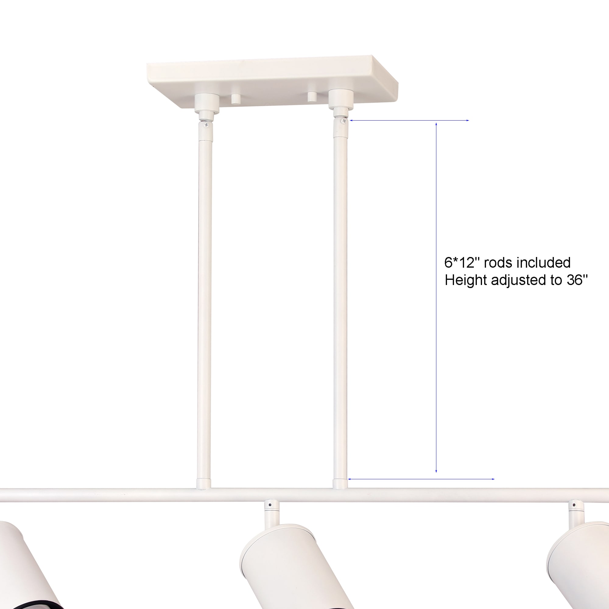 allen + roth KMH0303H-2 WH Fixed-Track-Lighting - View #6