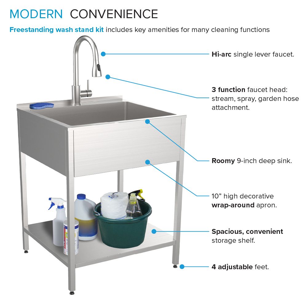 Transolid EWS-2422S Laundry-Tubs-Utility-Sinks - View #6