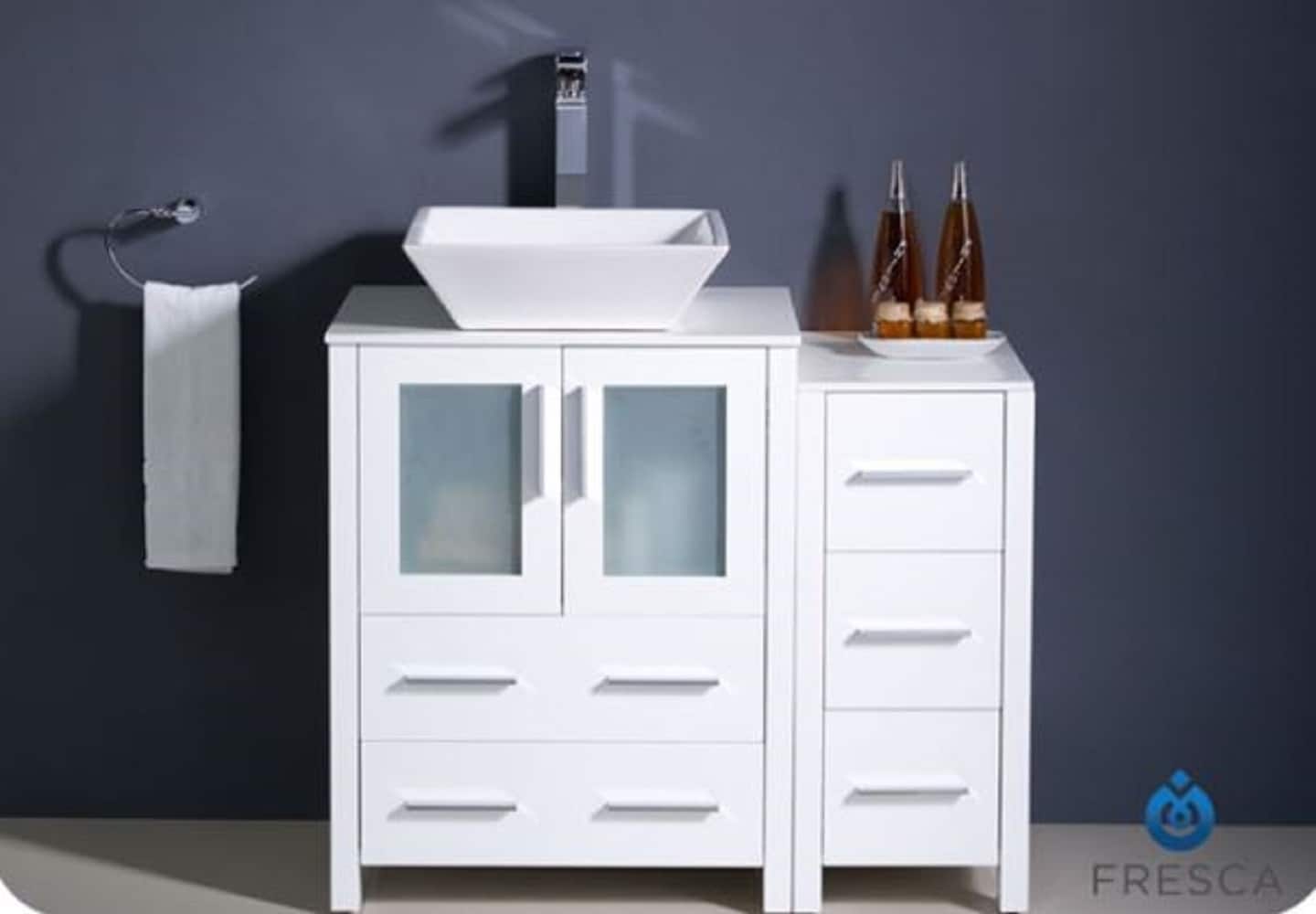 Fresca FCB62-2412WH-CWH-V Bath-Vanity-Combo - View #4