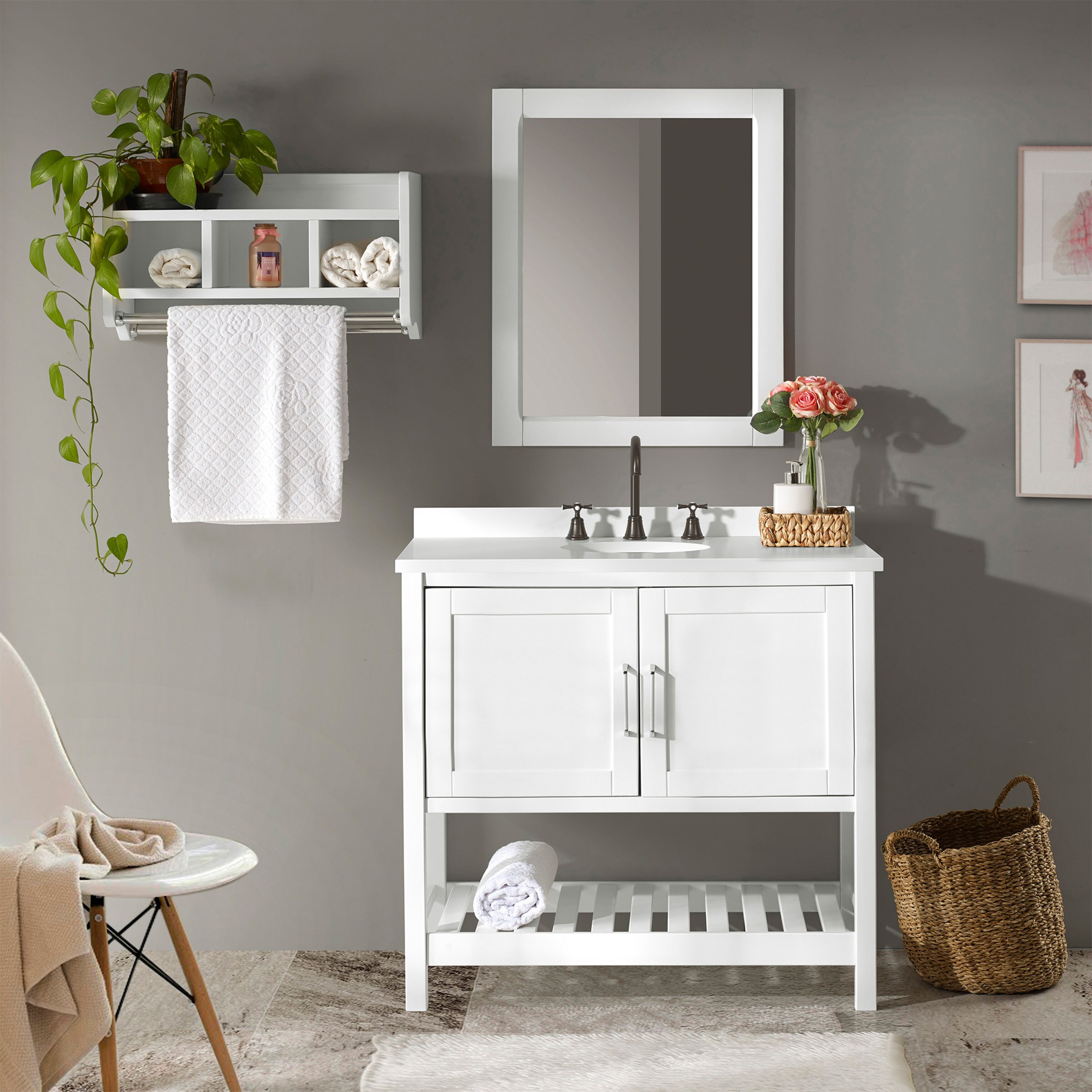 Alaterre Furniture AVAN36WHAA vanities - View #3