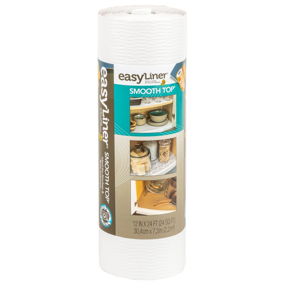 Duck EasyLiner Removable Adhesive 20-in x 30-ft White Shelf Liner in the  Shelf Liners department at