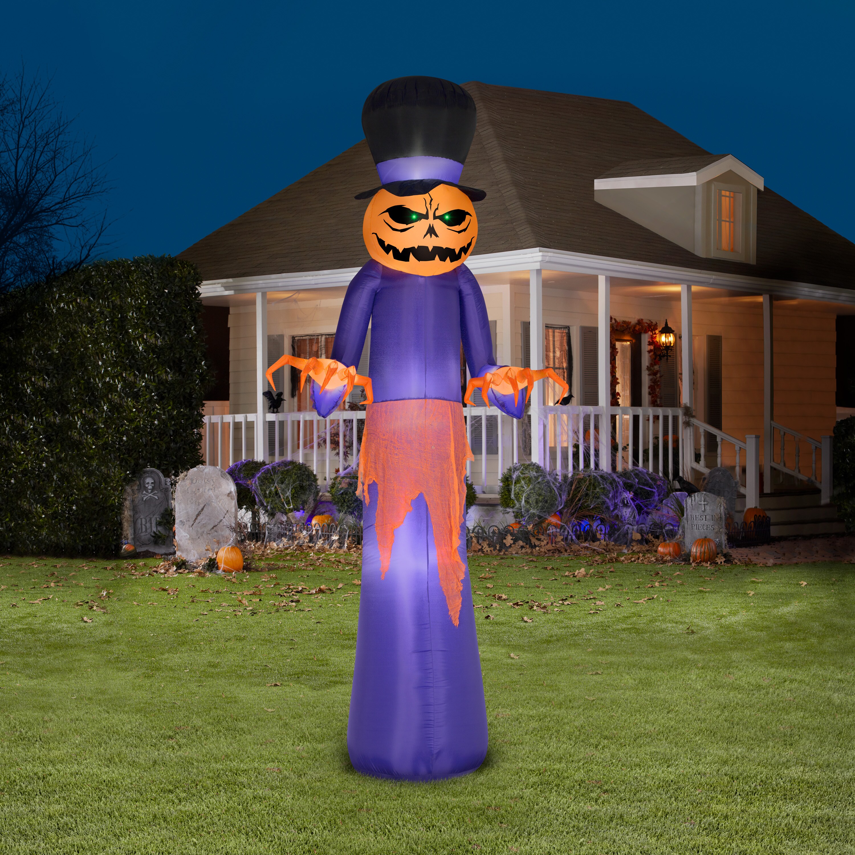 Gemmy 12.01-ft Lighted Reaper Inflatable in the Outdoor Halloween ...