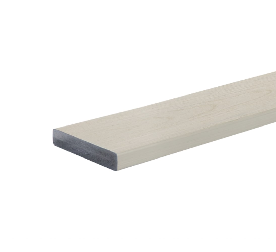 TimberTech ADB15512TBG Harvest+ 1-in x 6-in x 12-ft Timber Gray Square PVC Deck board