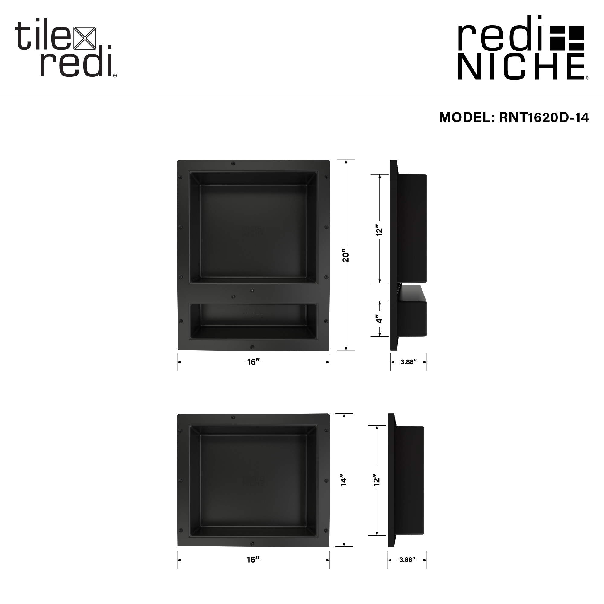 Tile Redi RNT1620D-14 Shower-Accessories - View #4